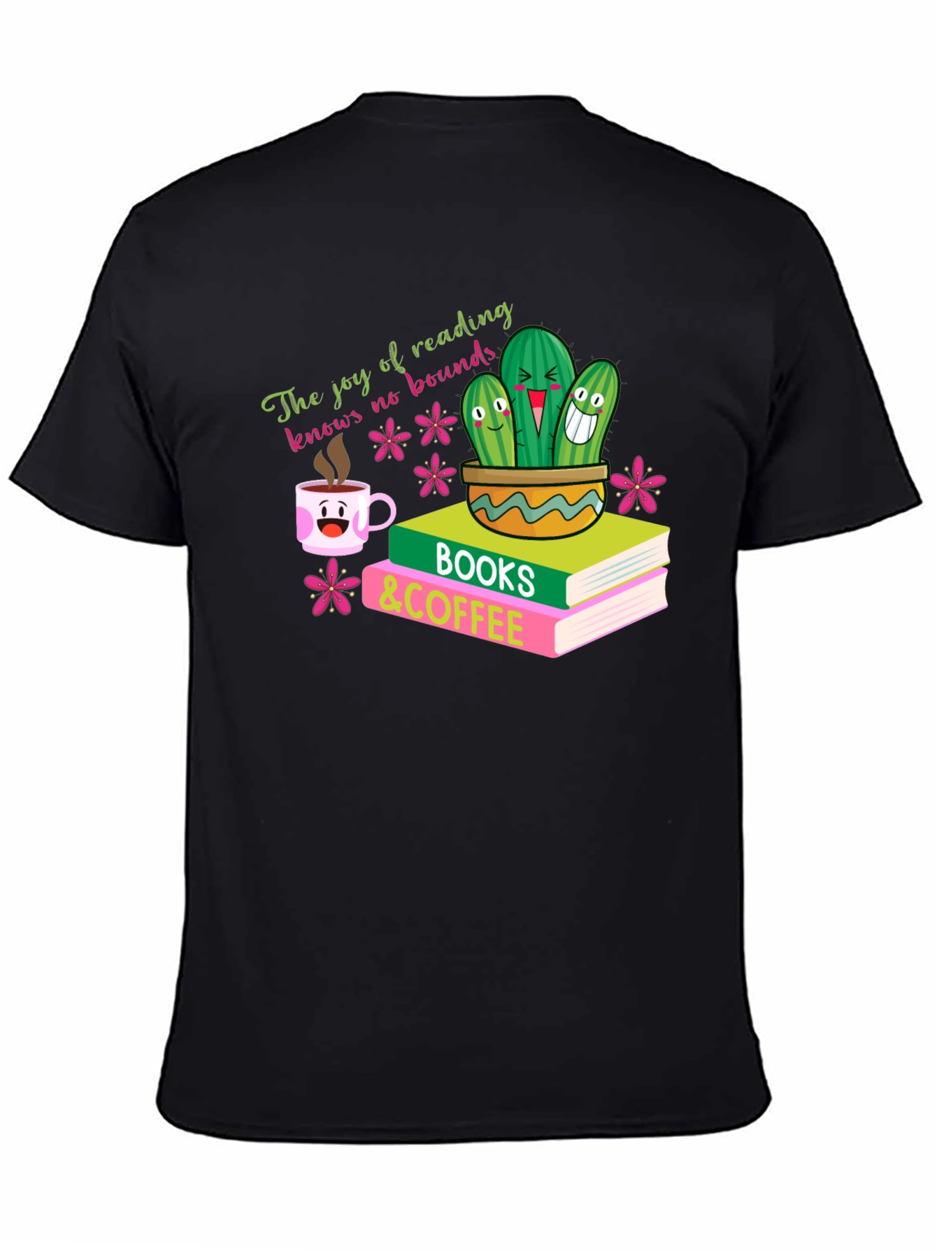The Joy of Reading Black Graphic Tee