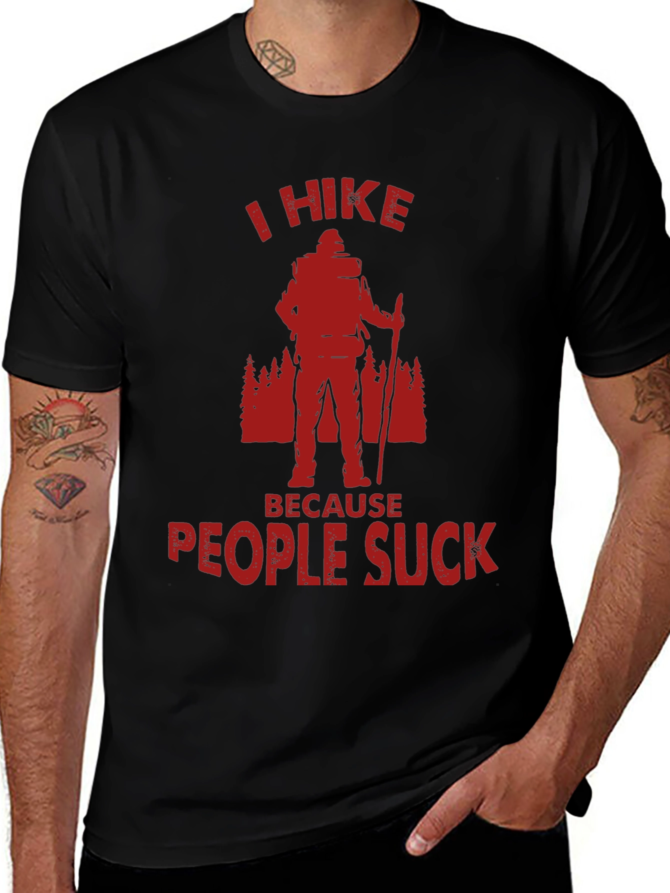 I Hike Because People Suck T-Shirt