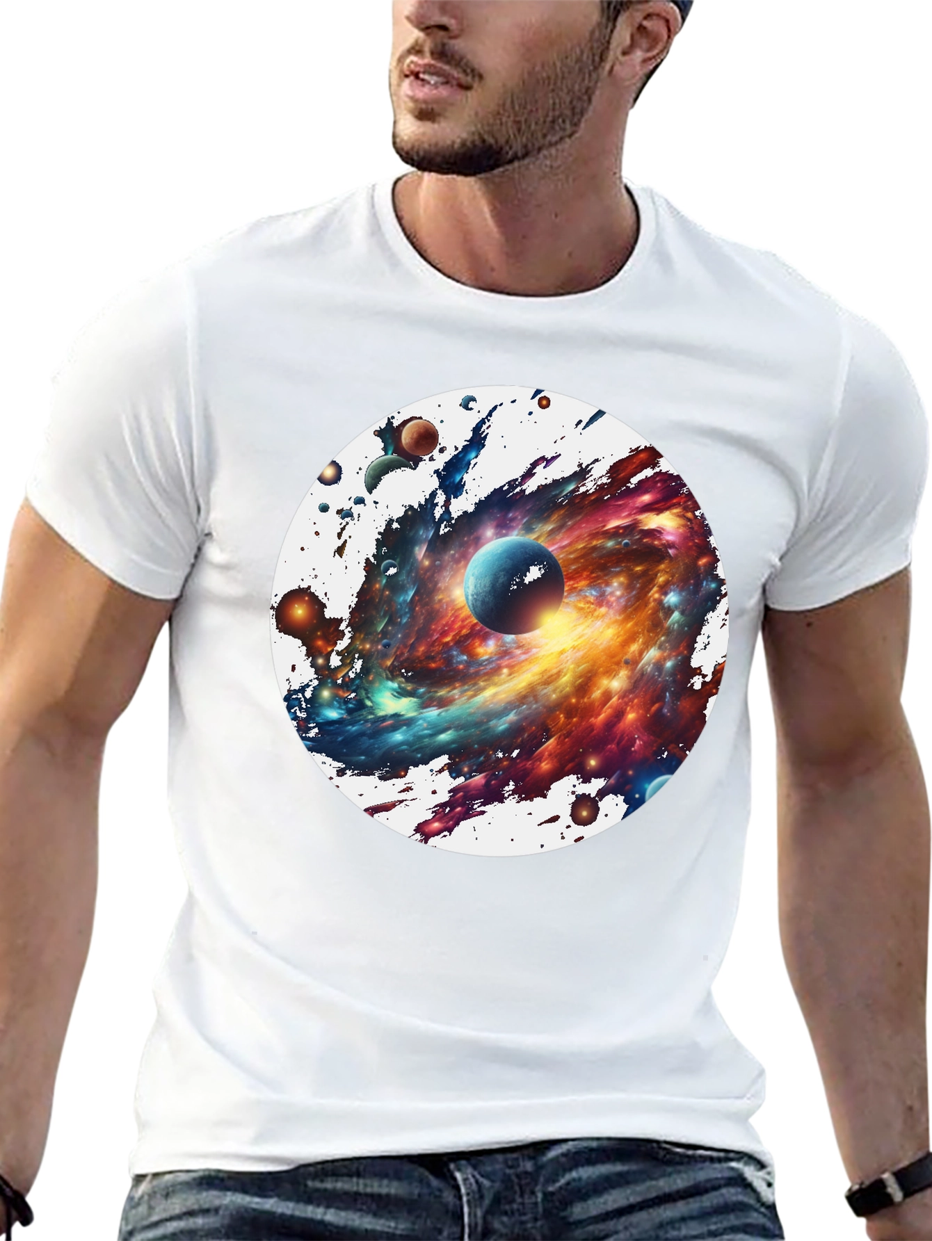 Galaxy Blast T-Shirt - Space Print Tee