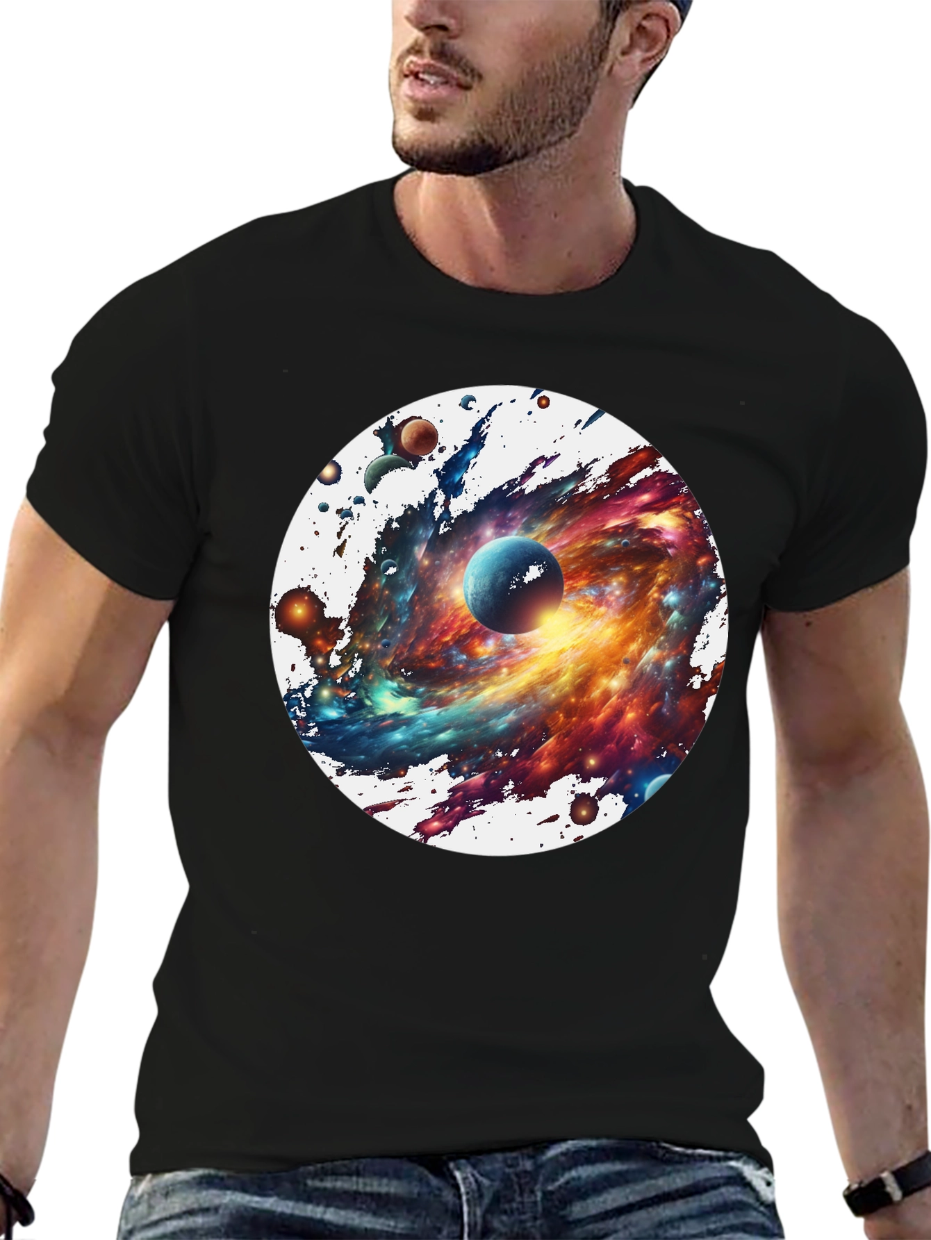 Galaxy Blast T-Shirt - Space Print Tee
