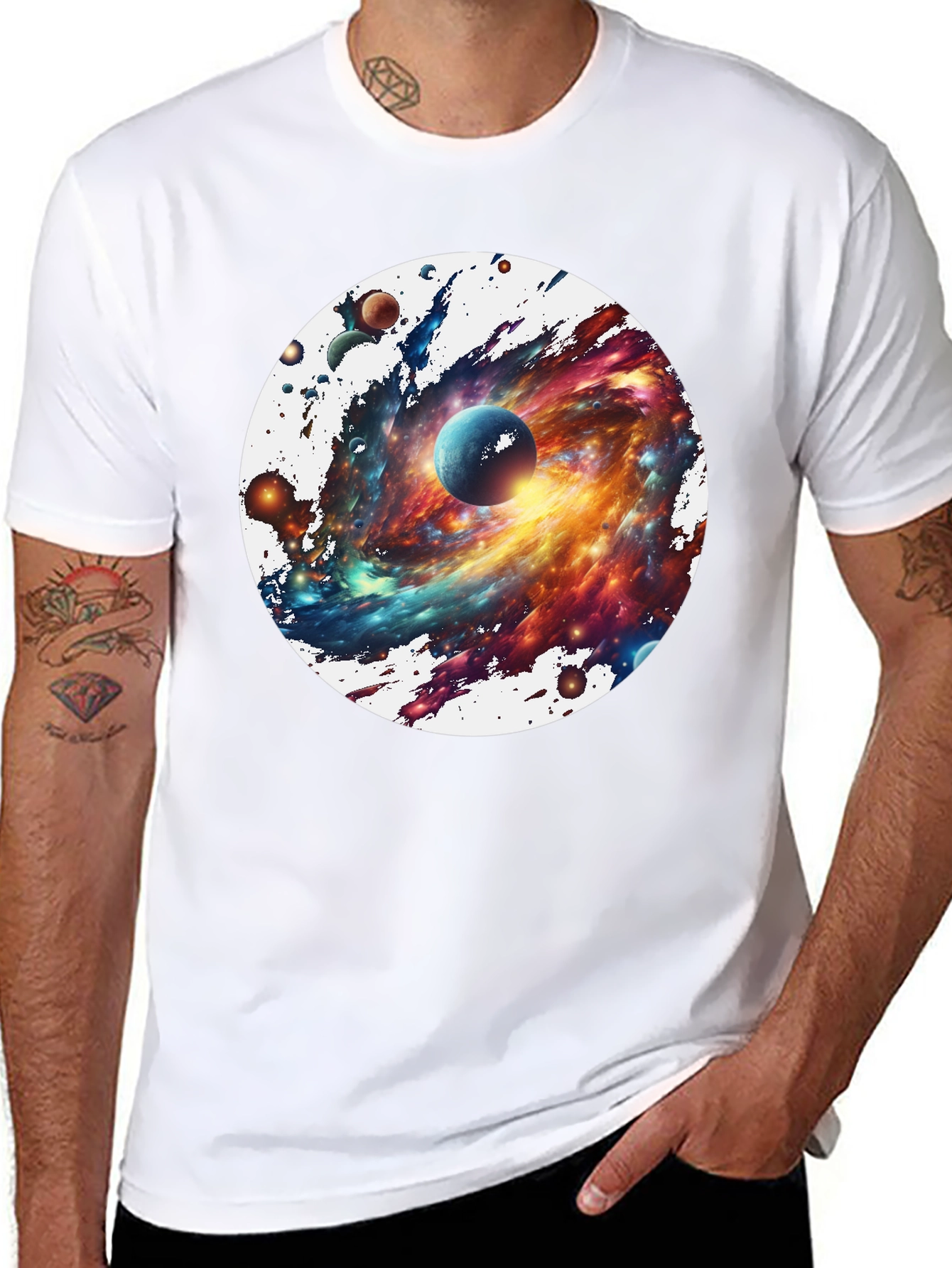 Galaxy Blast T-Shirt - Space Print Tee