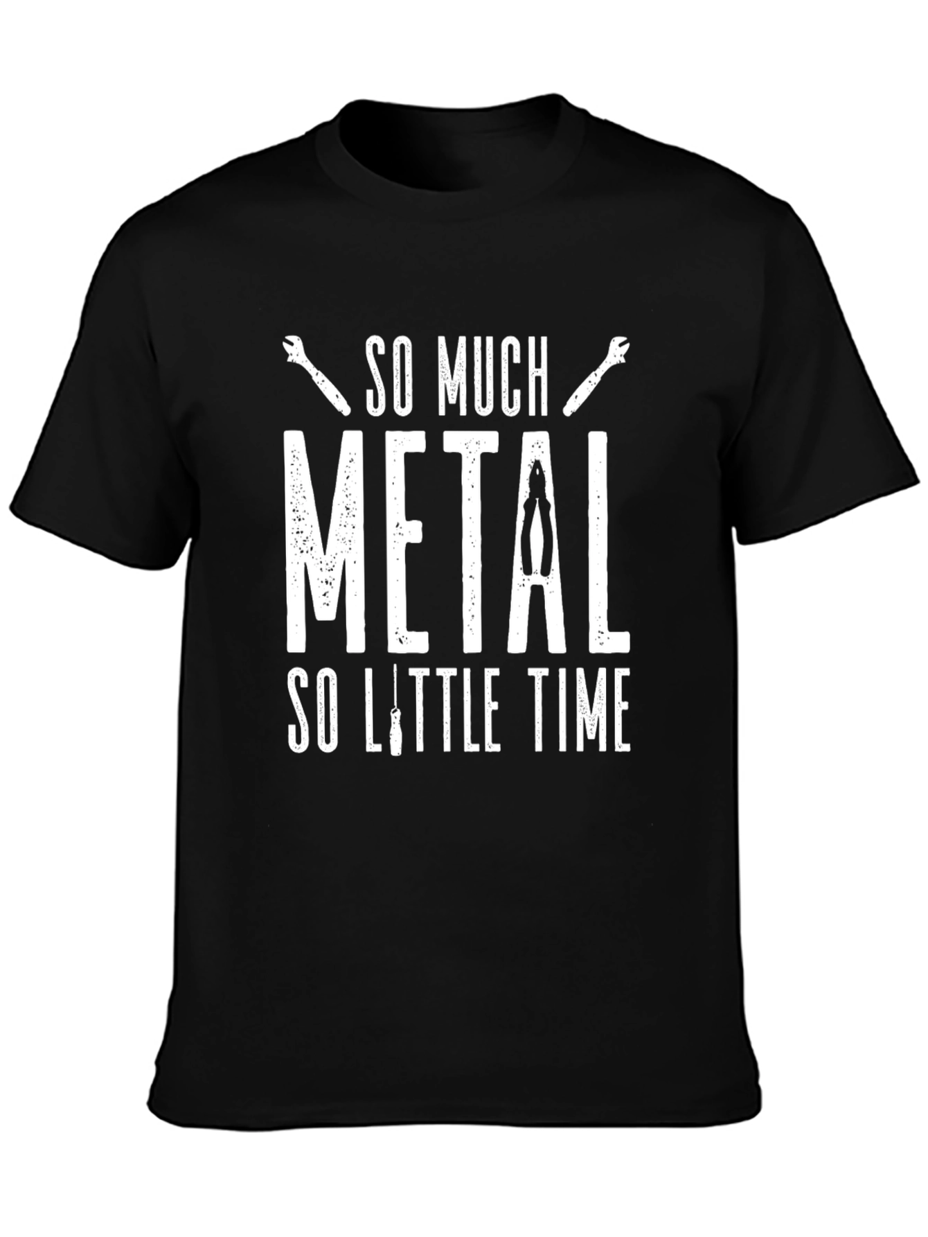 So Much Metal So Little Time Black T-Shirt