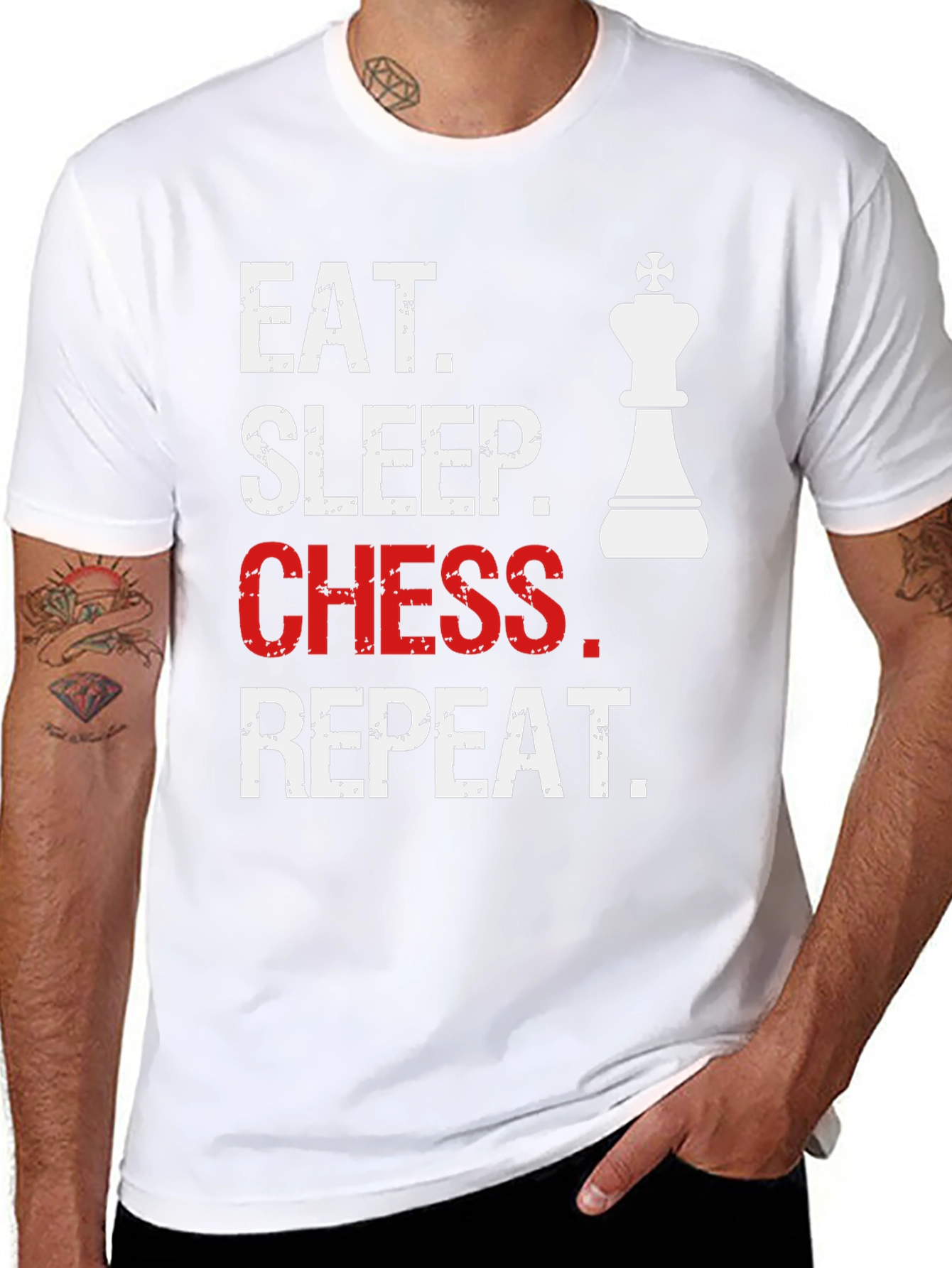 Eat Sleep Chess Repeat T-Shirt for Chess Lovers