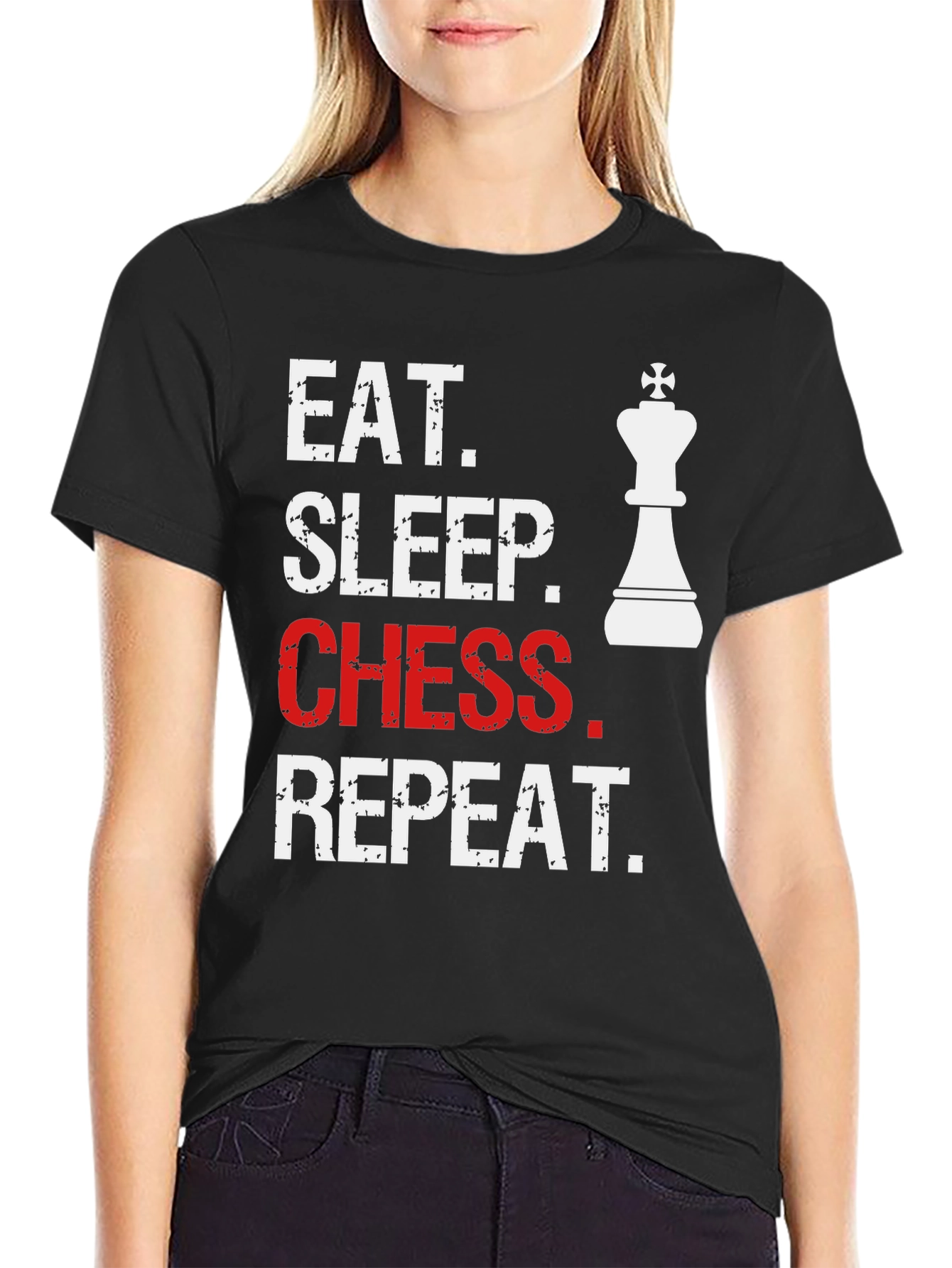Eat Sleep Chess Repeat T-Shirt for Chess Lovers