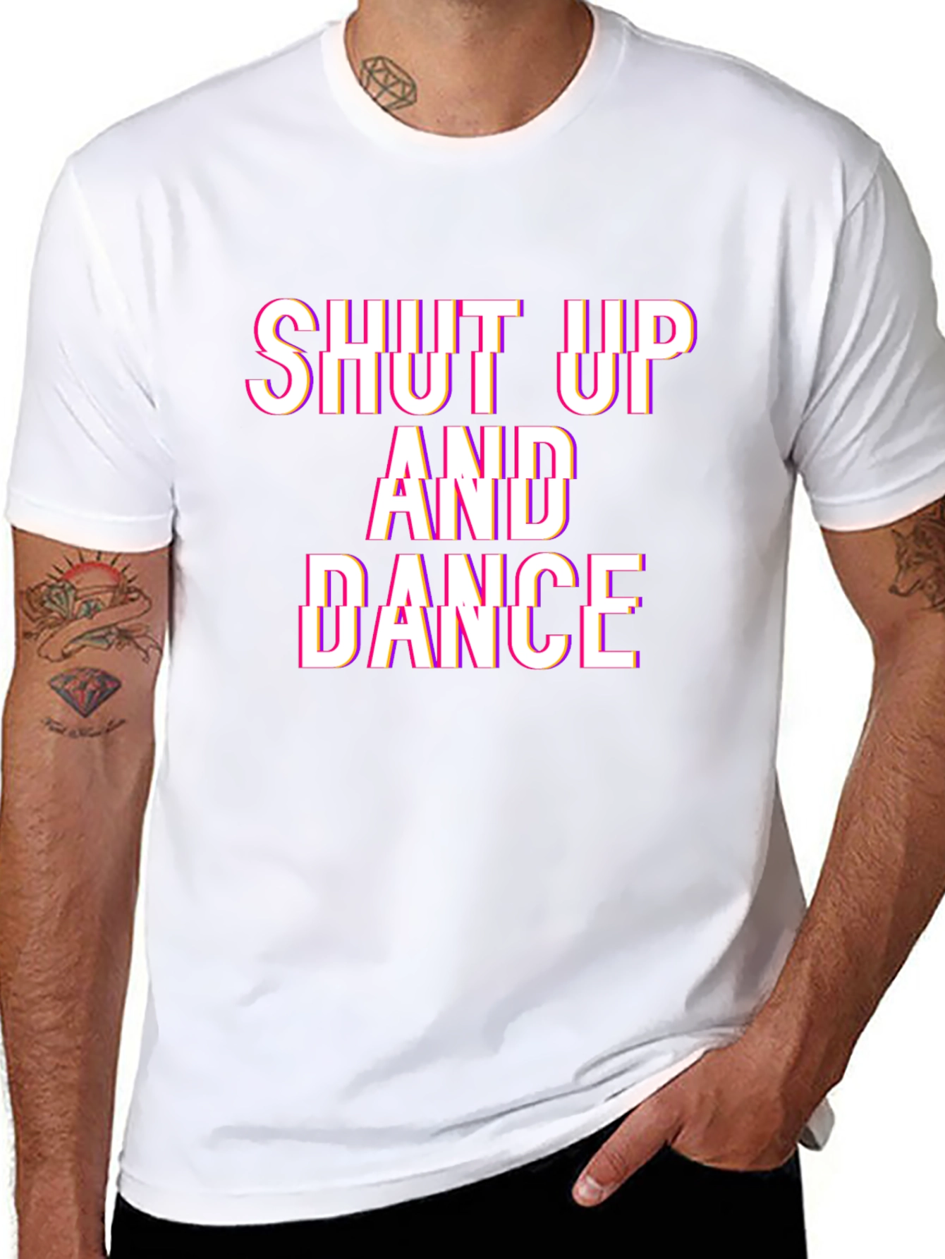 Shut Up And Dance T-Shirt - Trendy Graphic Tee