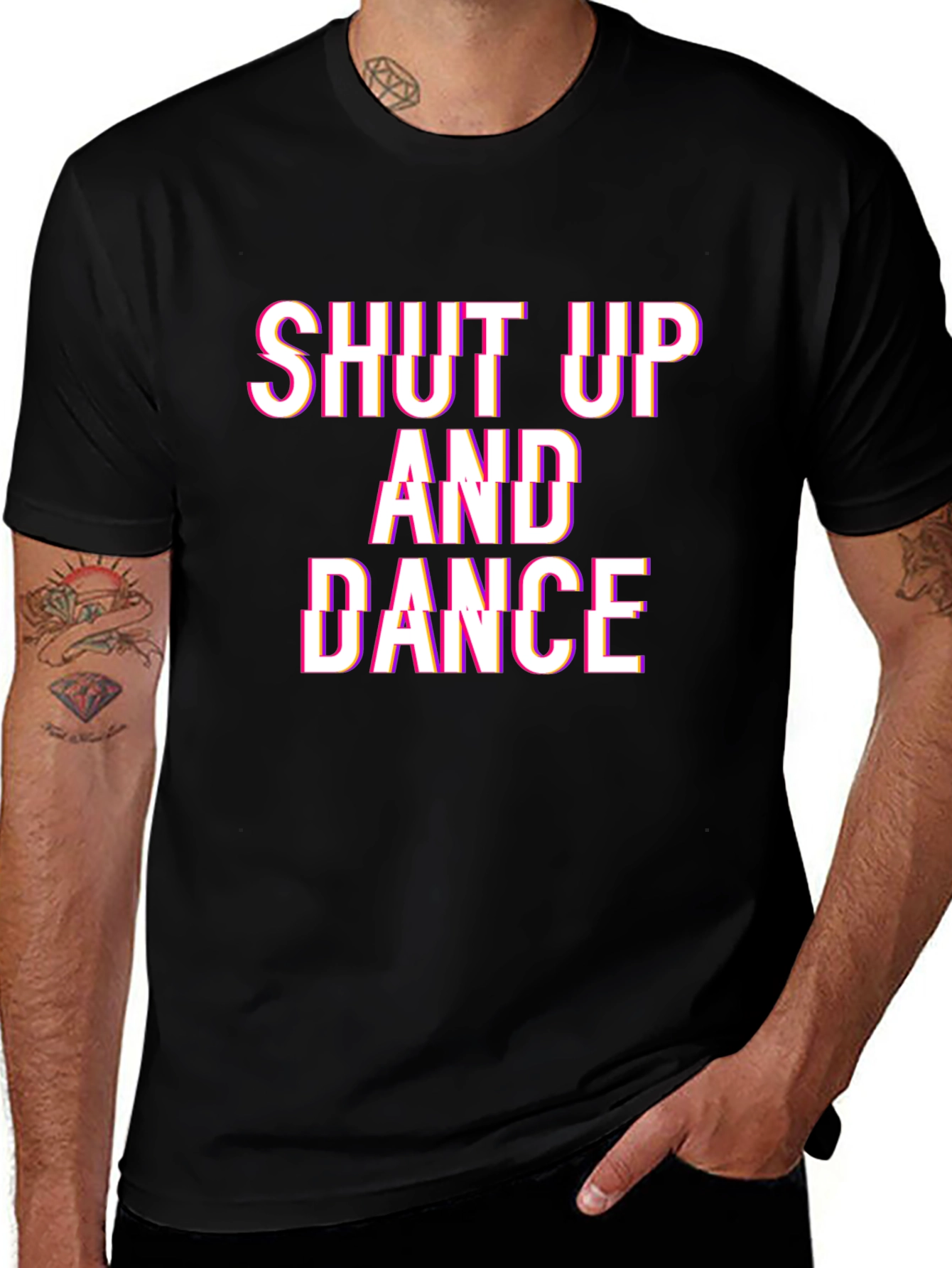 Shut Up And Dance T-Shirt - Trendy Graphic Tee