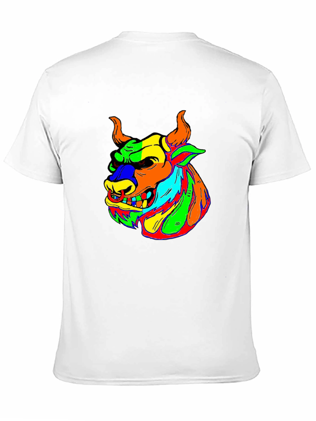 Vibrant Bull Graphic T-Shirt - Bold & Unique Design