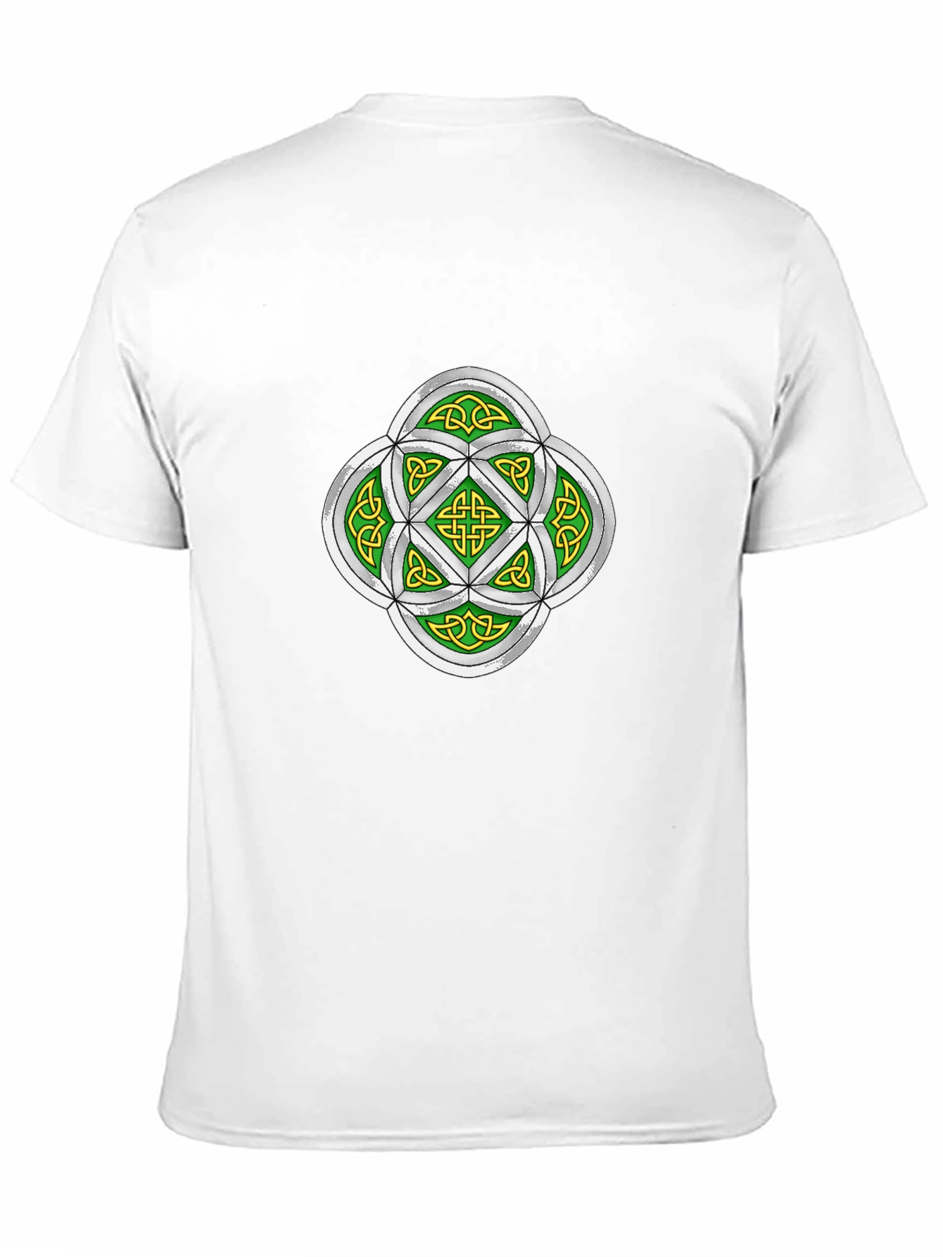 Celtic Knot Graphic Tee - Black Cotton T-Shirt