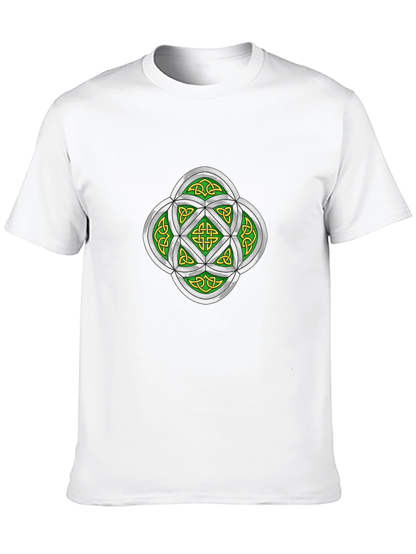 Celtic Knot Graphic Tee - Black Cotton T-Shirt