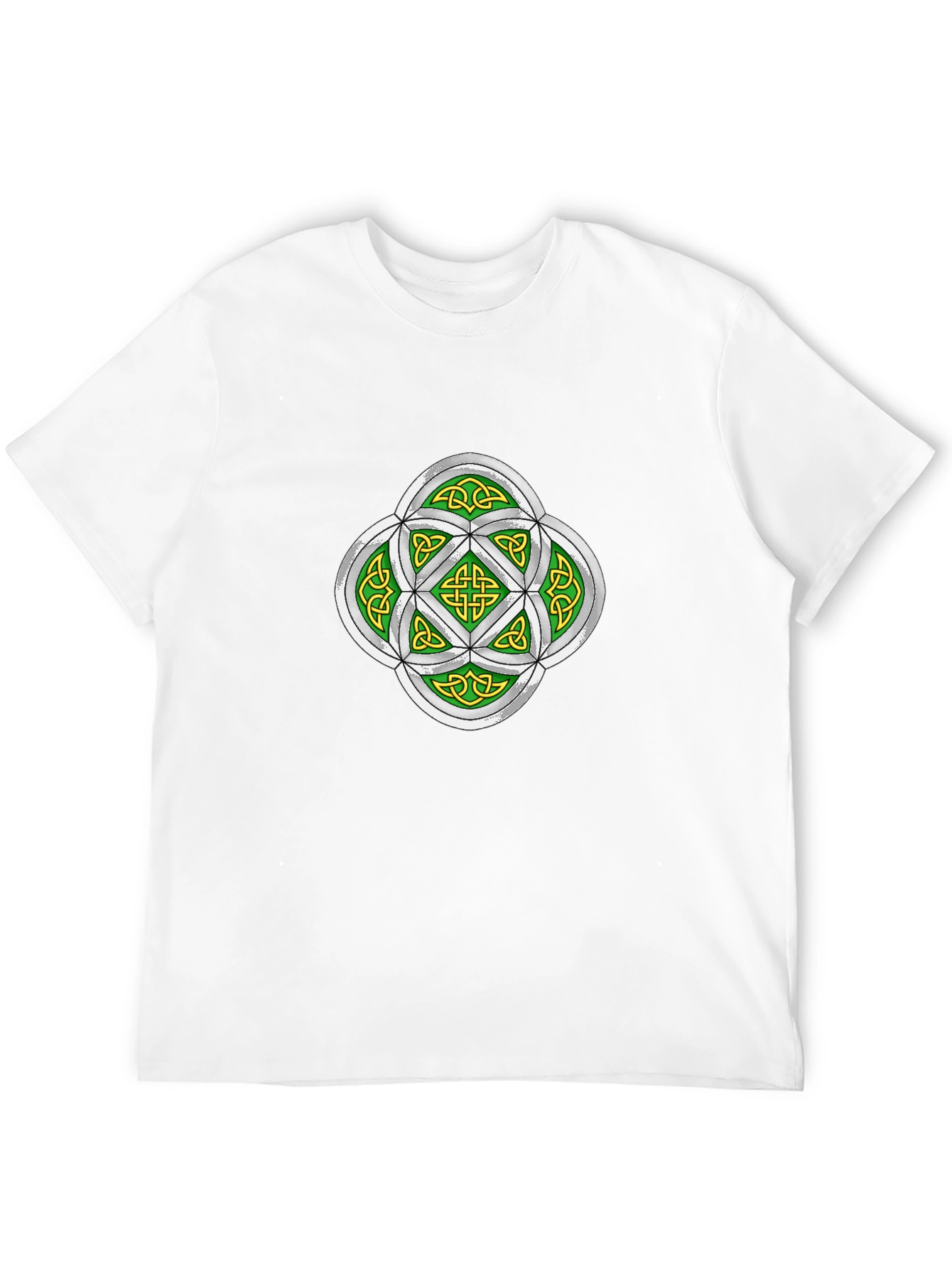 Celtic Knot Graphic Tee - Black Cotton T-Shirt