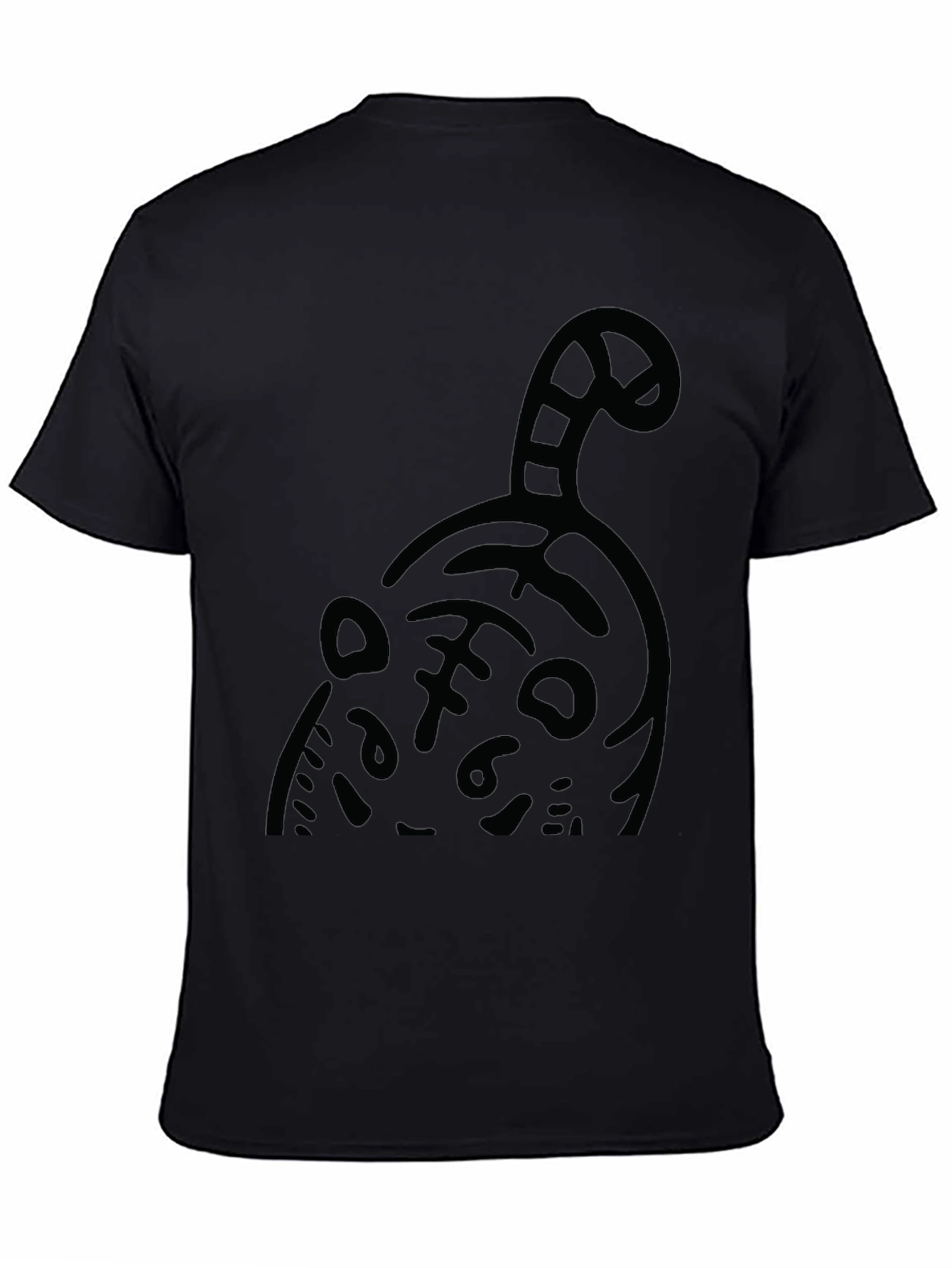 Cool Cat Graphic Tee - Black