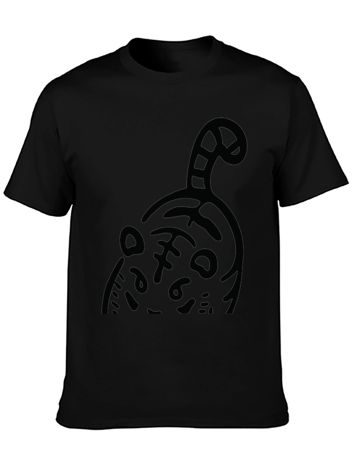 Cool Cat Graphic Tee - Black