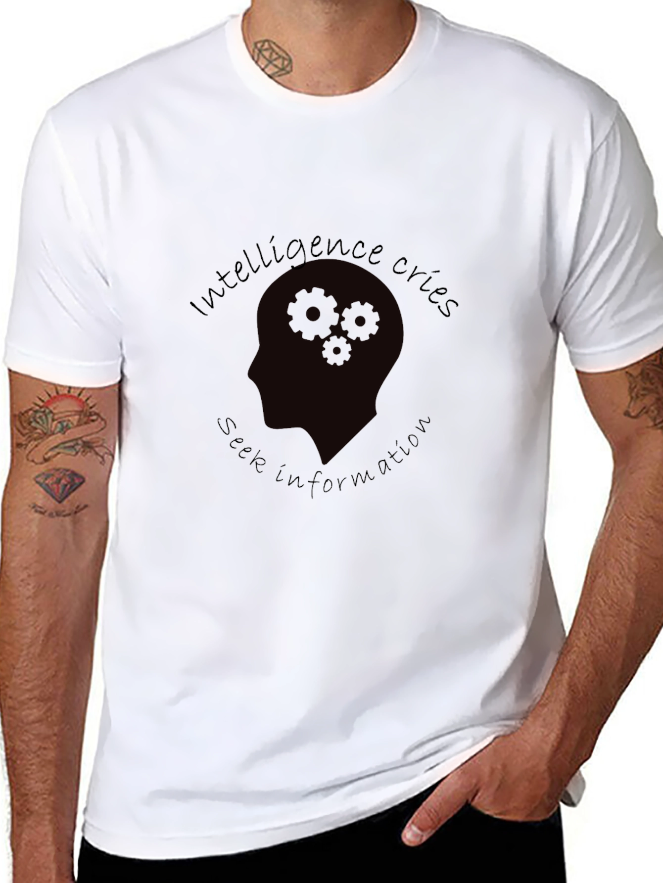 Intelligence Cries Seek Information T-Shirt