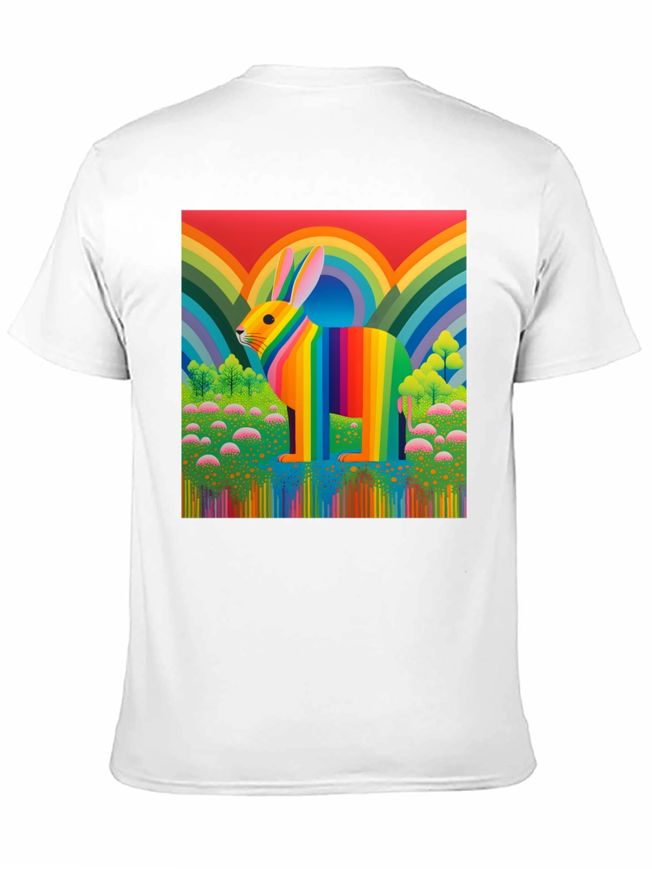 Rainbow Rabbit Graphic Tee