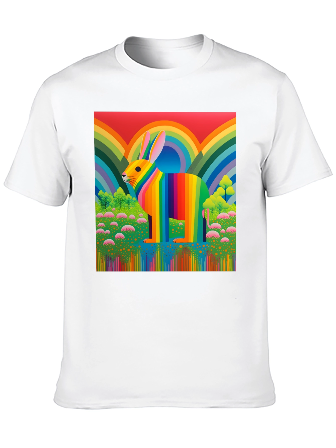 Rainbow Rabbit Graphic Tee