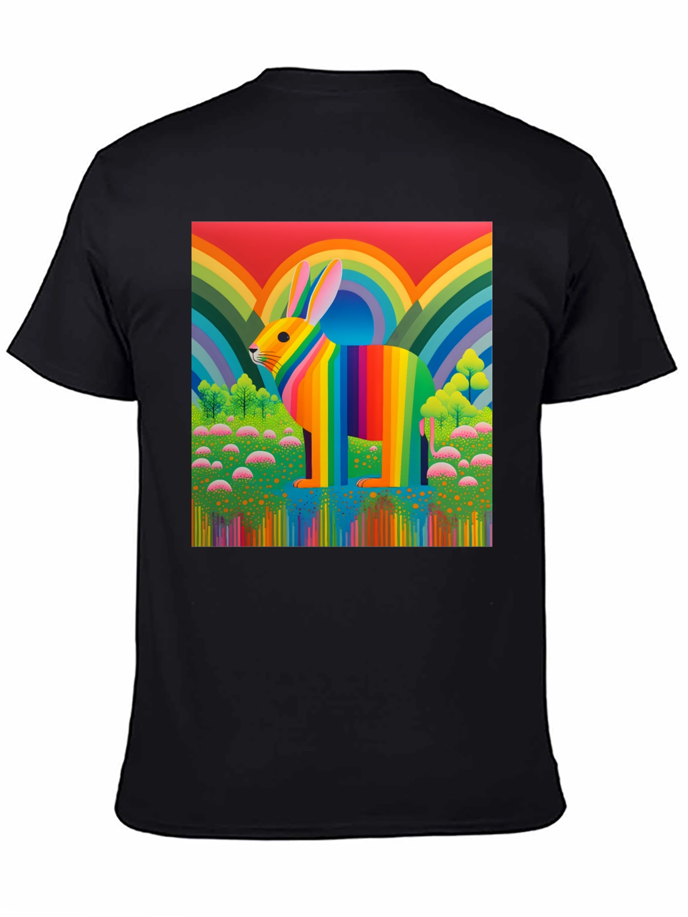 Rainbow Rabbit Graphic Tee