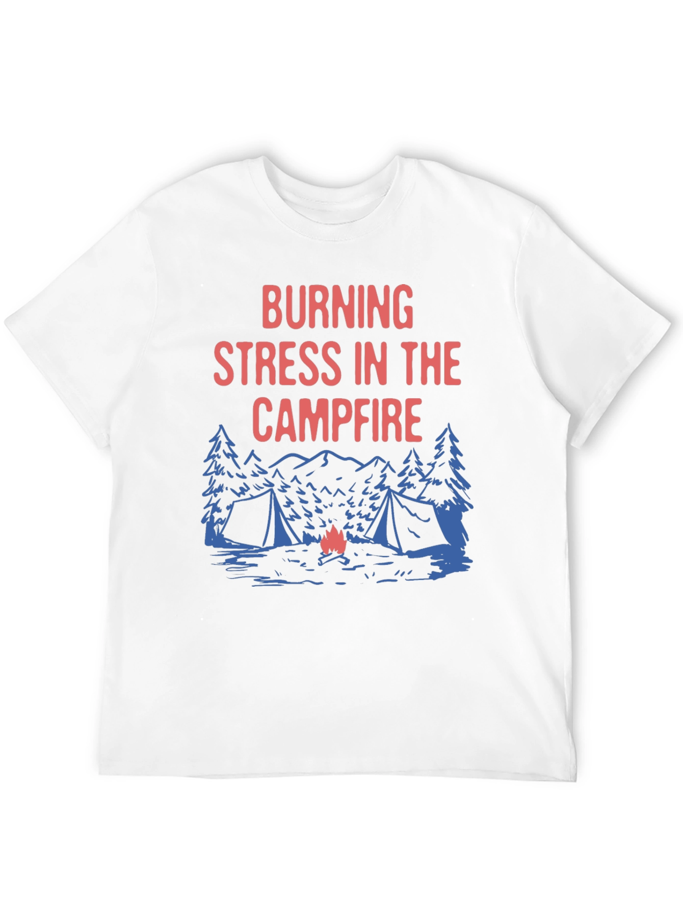 Burning Stress Campfire Graphic Tee