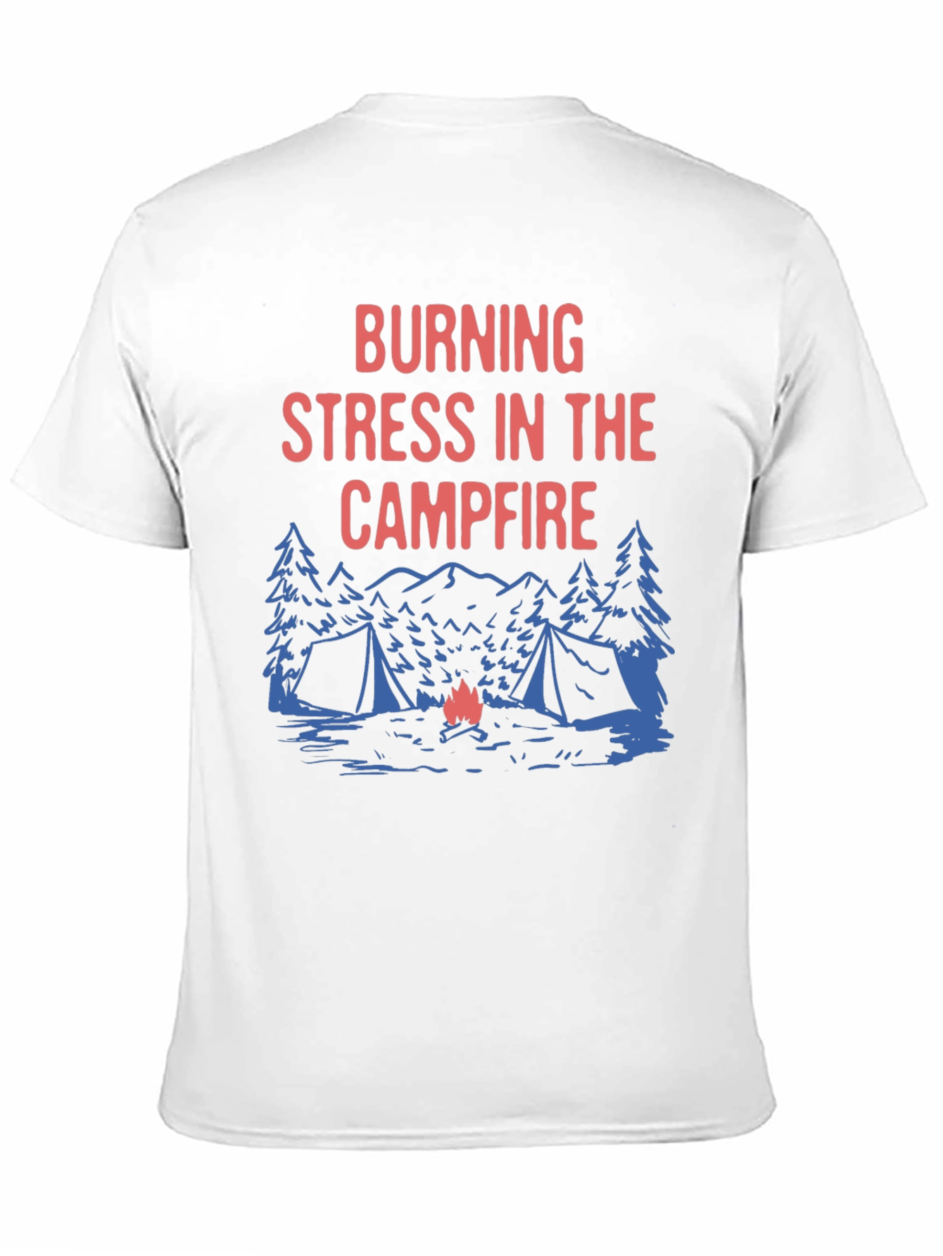 Burning Stress Campfire Graphic Tee