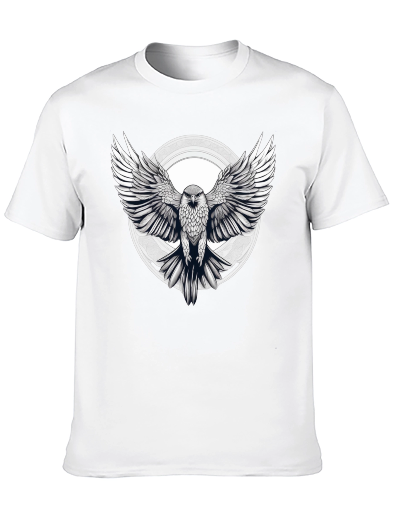 Eagle Graphic Print Black T-Shirt