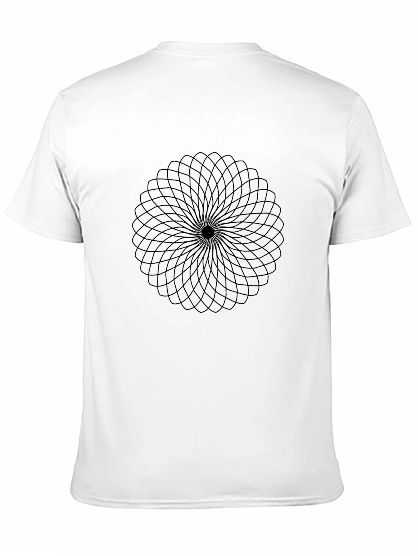 Geometric Mandala Black T-Shirt