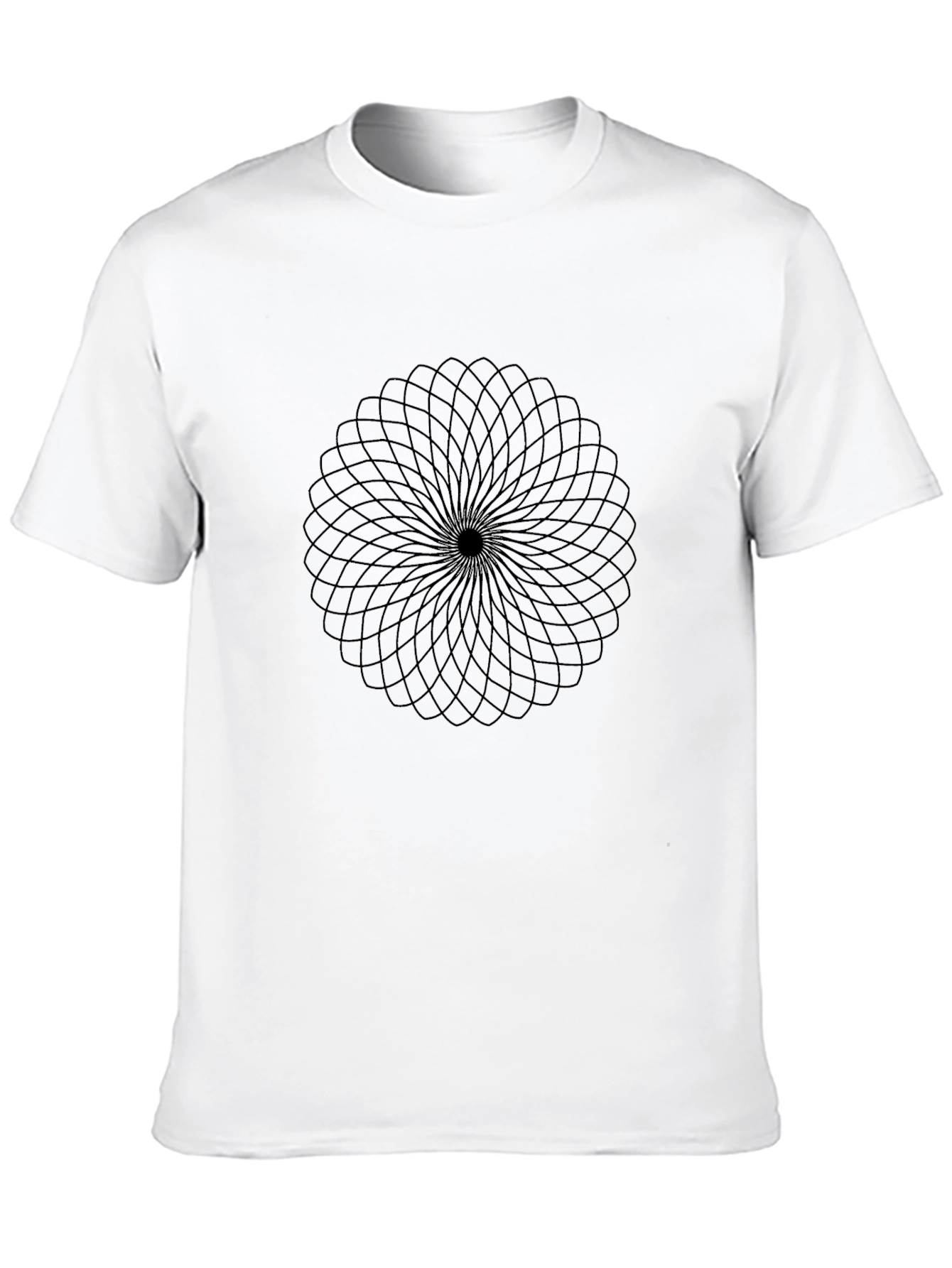 Geometric Mandala Black T-Shirt