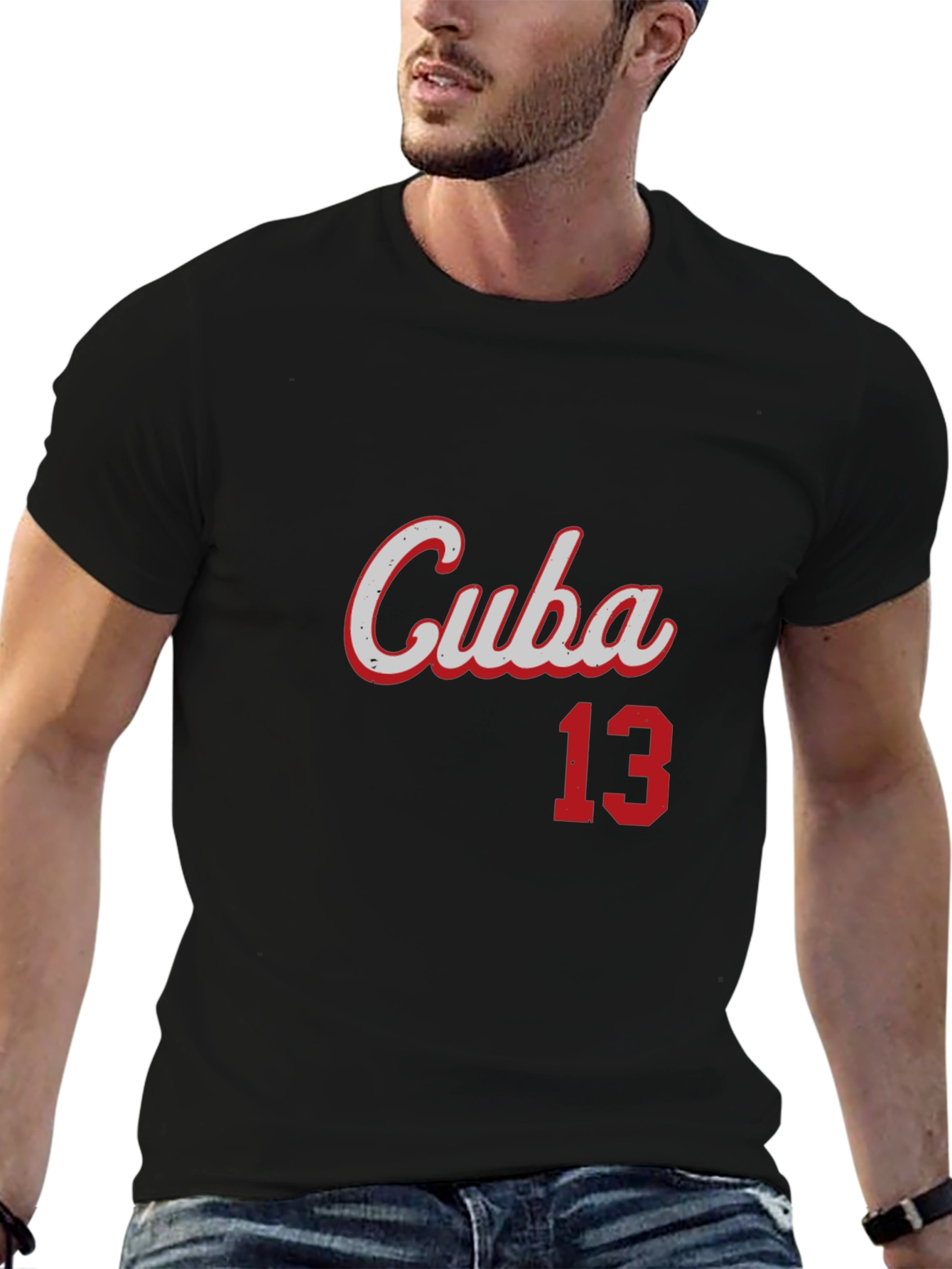 Cuba 13 Graphic T-Shirt - Mens Black Tee