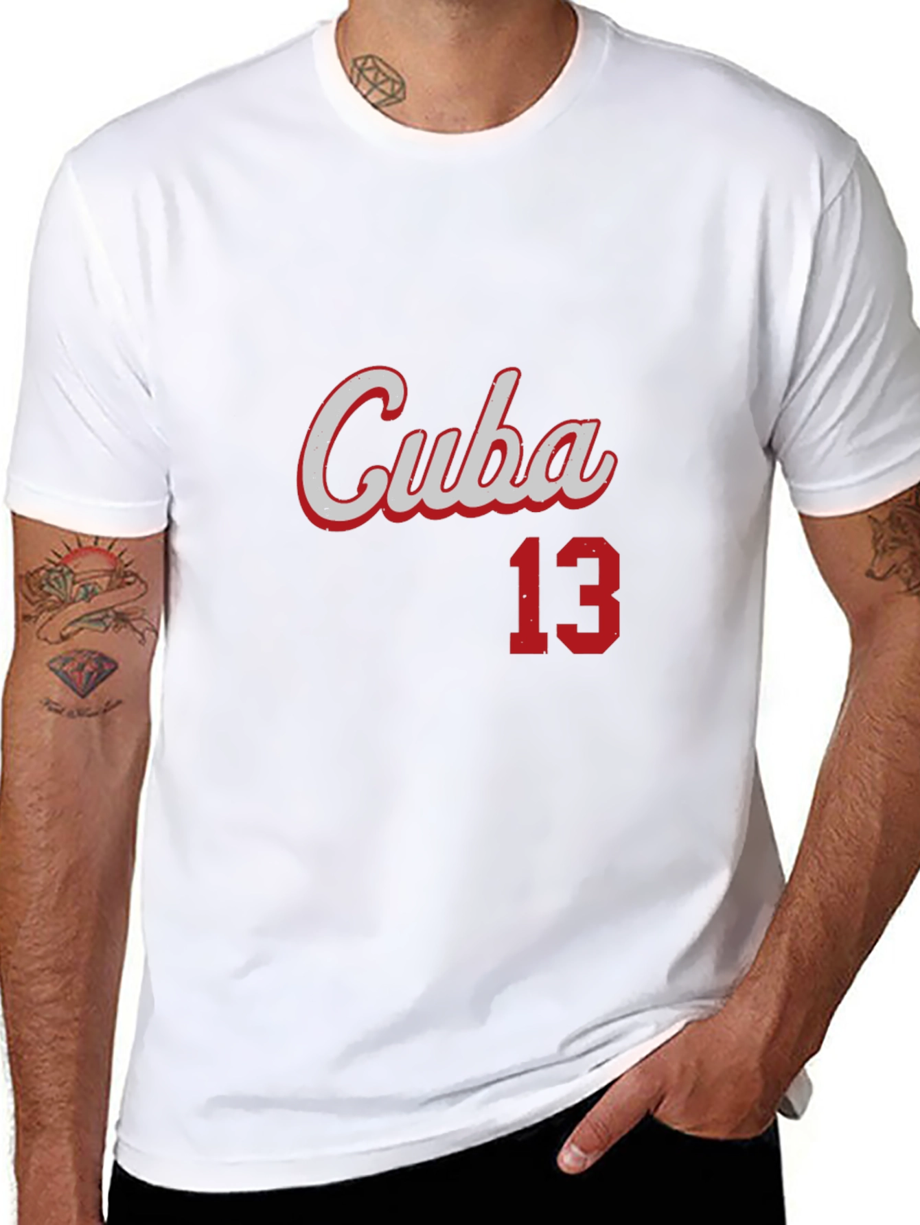 Cuba 13 Graphic T-Shirt - Mens Black Tee