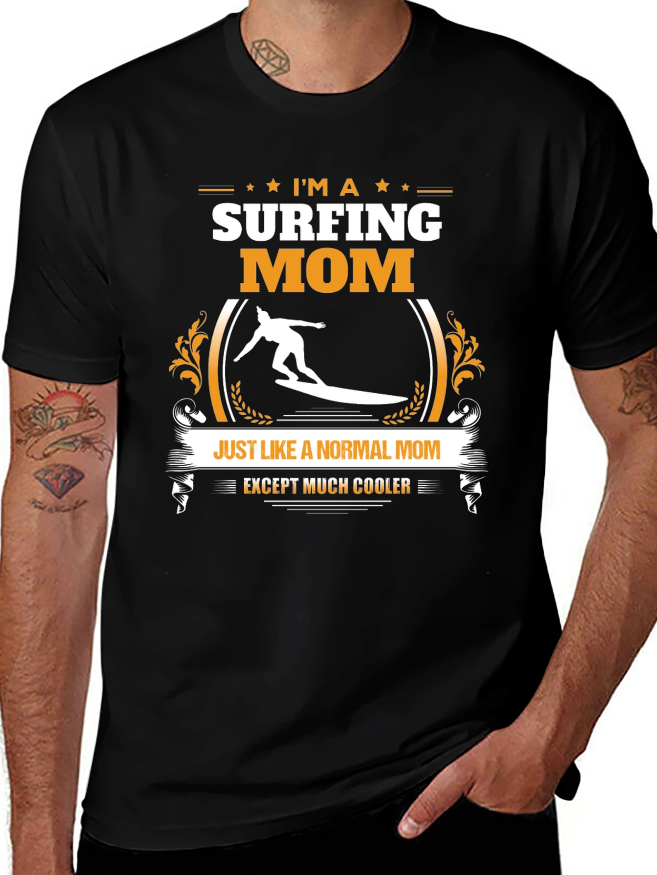 Surfing Mom T-Shirt - Cool & Unique Gift Idea