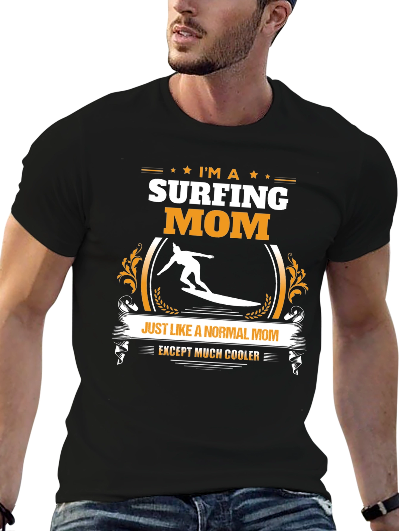 Surfing Mom T-Shirt - Cool & Unique Gift Idea