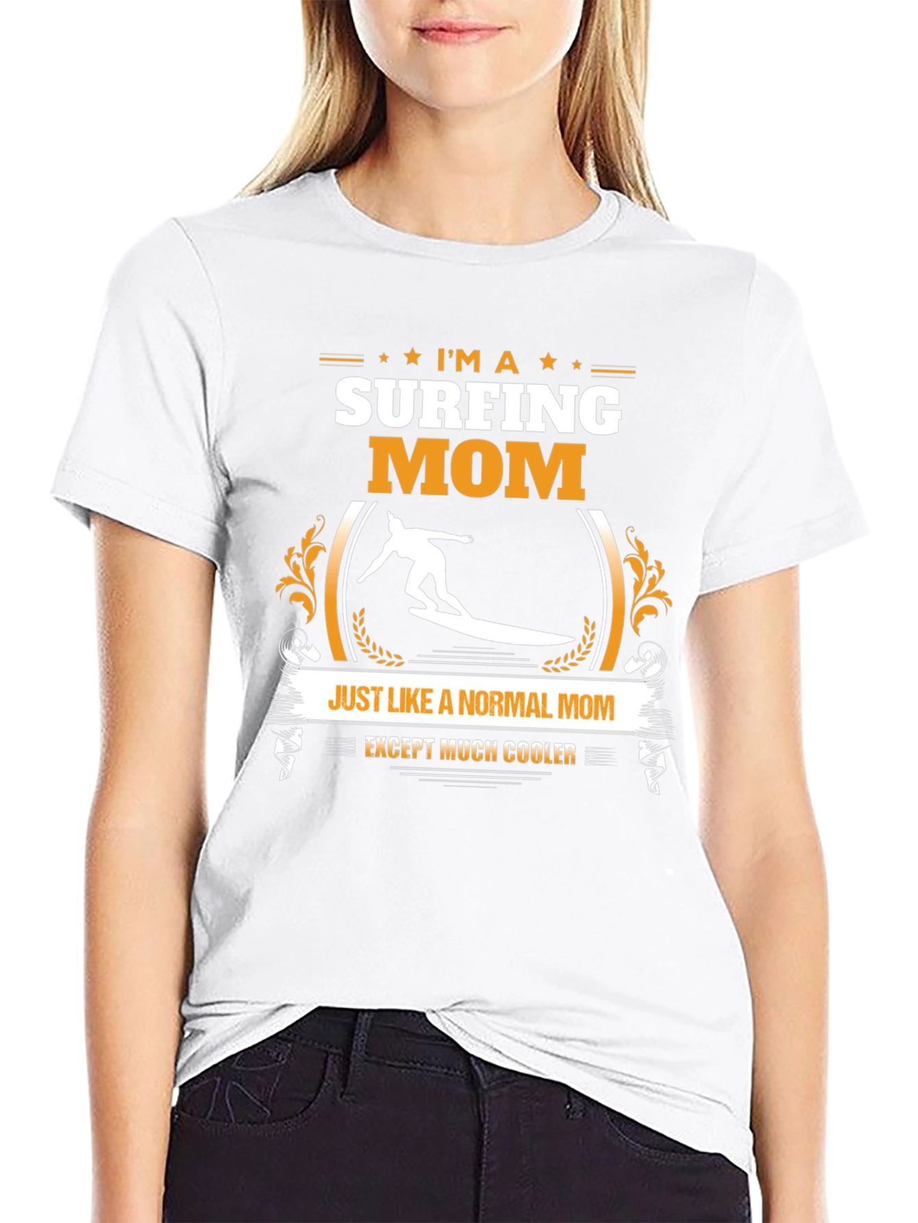 Surfing Mom T-Shirt - Cool & Unique Gift Idea