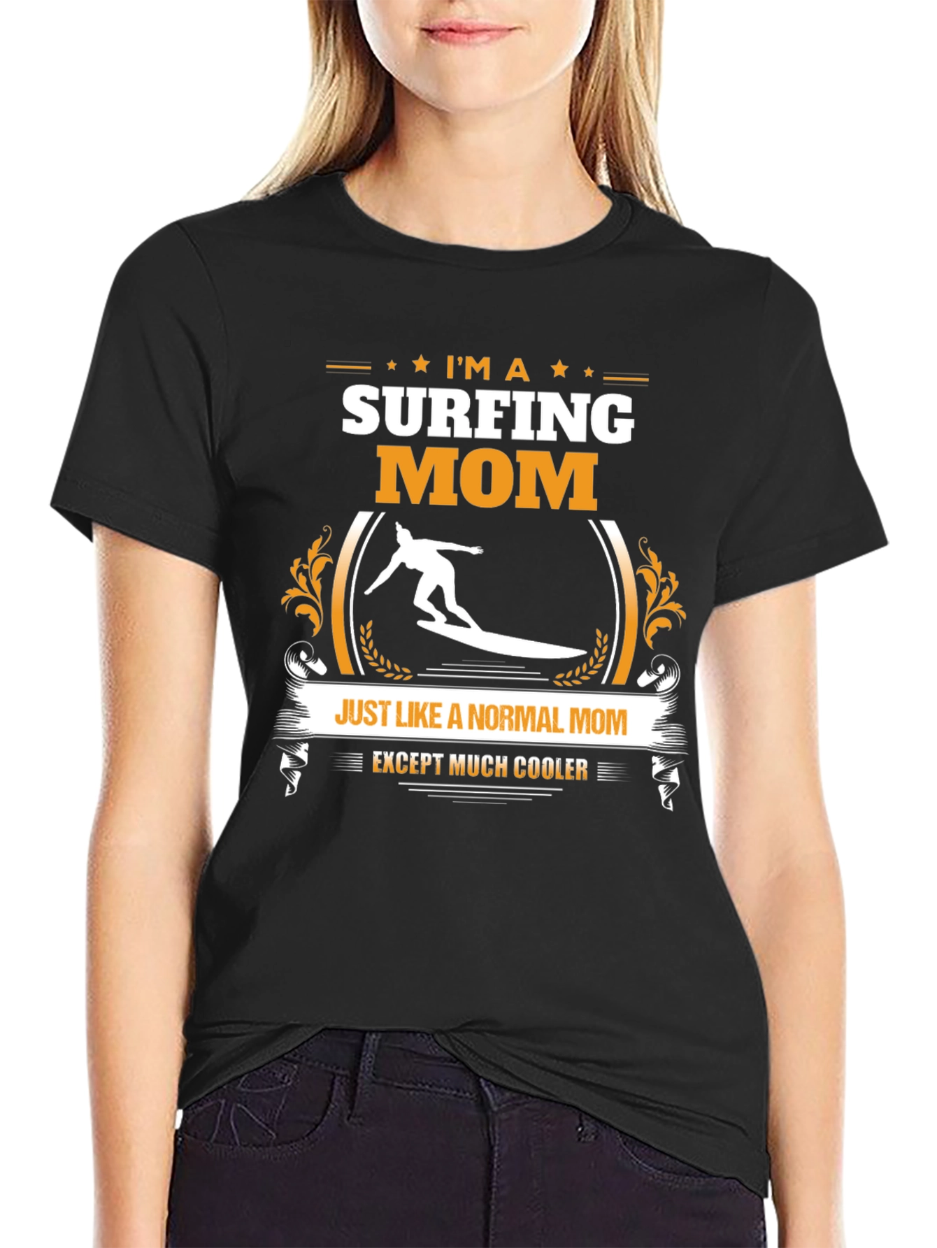 Surfing Mom T-Shirt - Cool & Unique Gift Idea