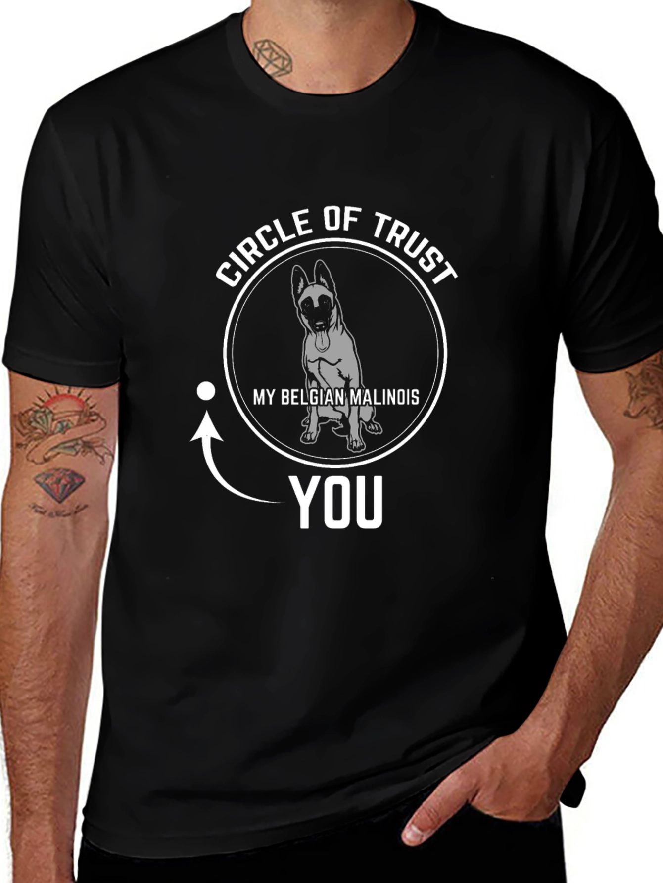 Belgian Malinois Circle of Trust Graphic Tee