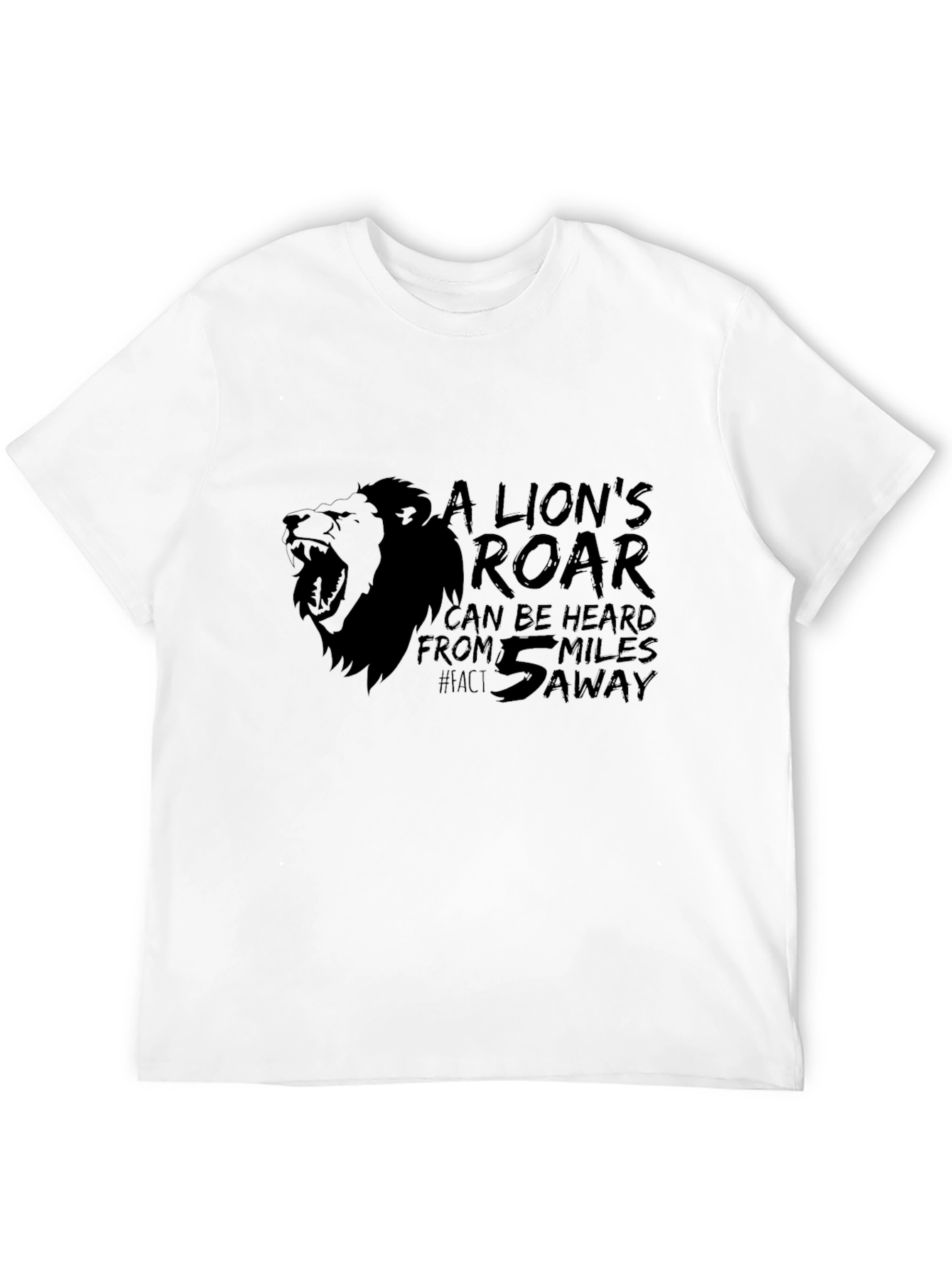 Lions Roar Graphic T-Shirt - Black