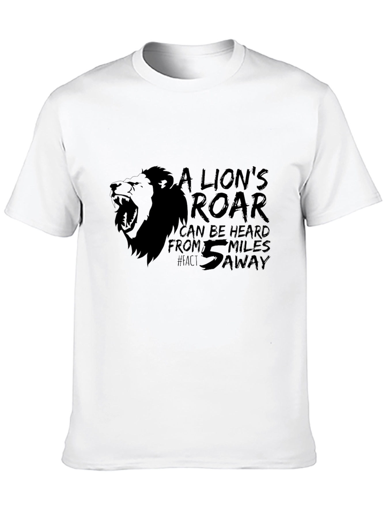 Lions Roar Graphic T-Shirt - Black