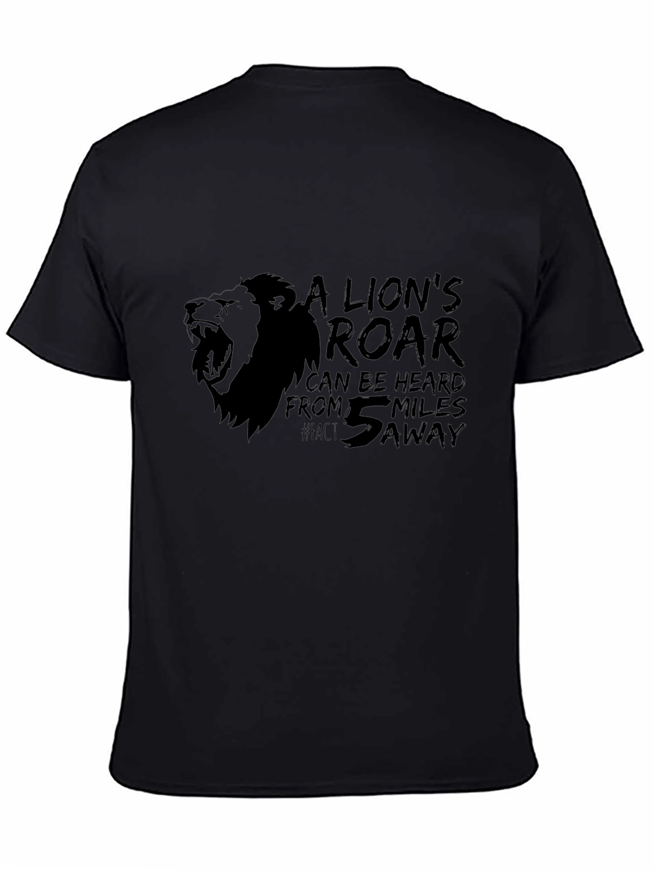Lions Roar Graphic T-Shirt - Black
