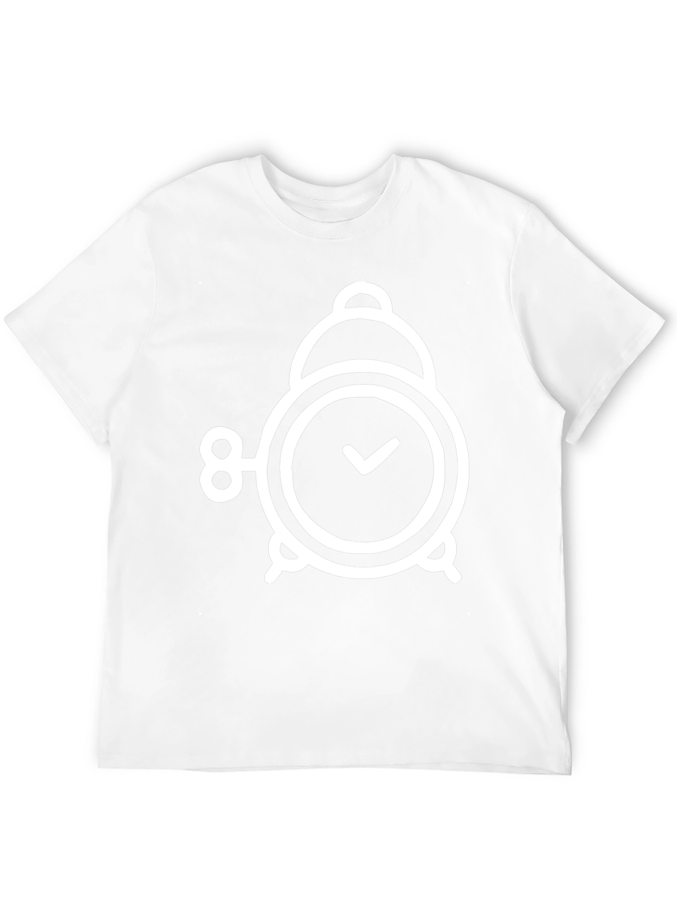 Alarm Clock Graphic T-Shirt - Black Cotton Tee