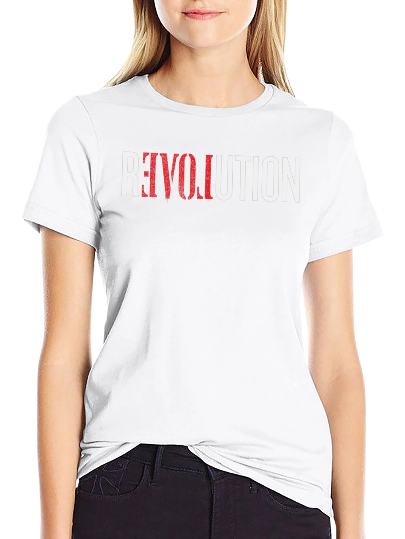 Revolution Graphic Tee - Cool Black Cotton T-Shirt