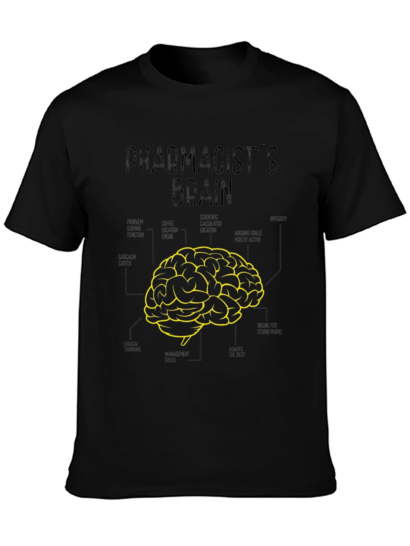 Pharmacists Brain T-Shirt Funny Gift
