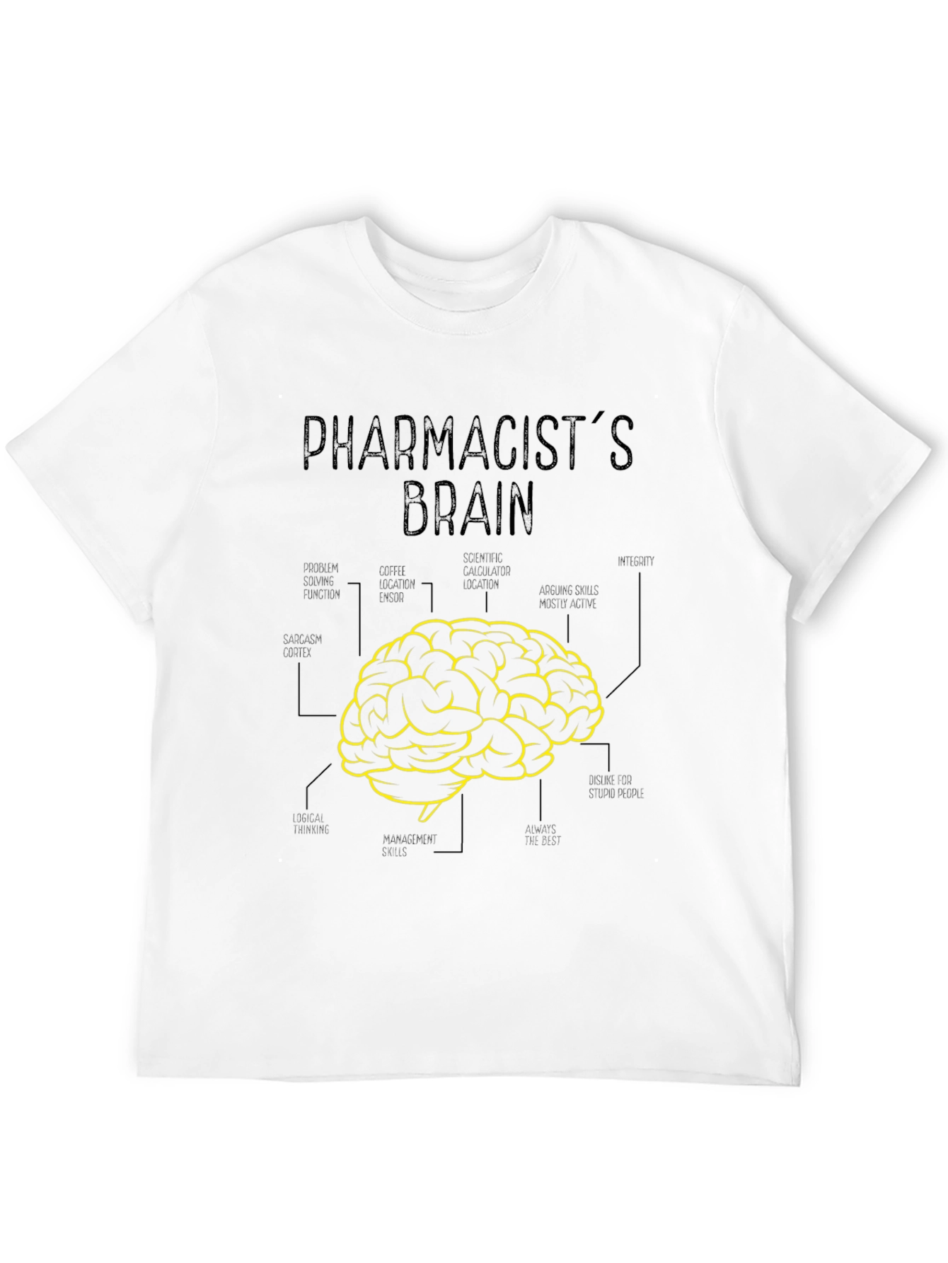 Pharmacists Brain T-Shirt Funny Gift