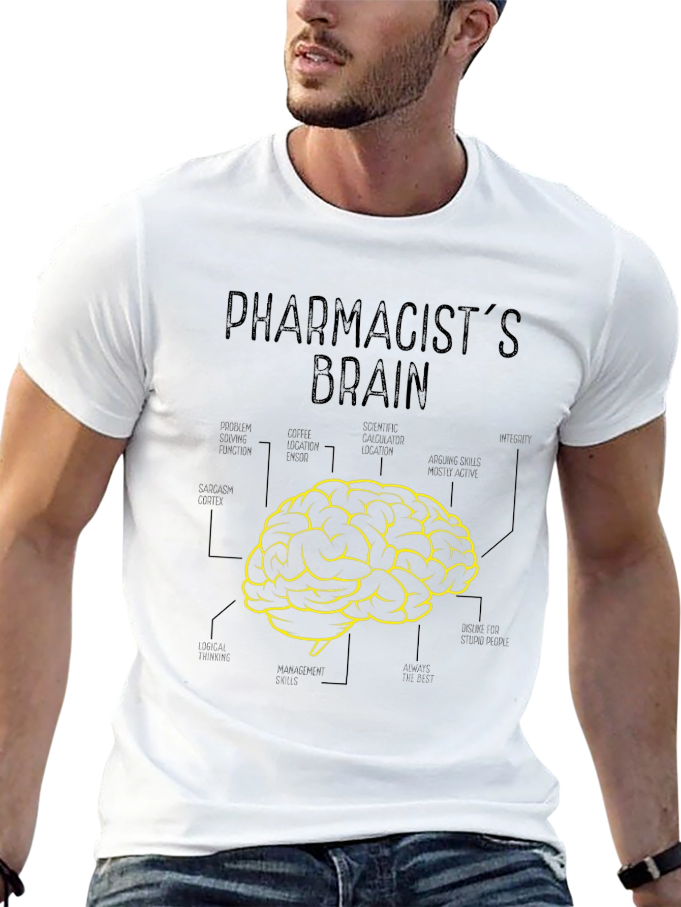 Pharmacists Brain T-Shirt Funny Gift