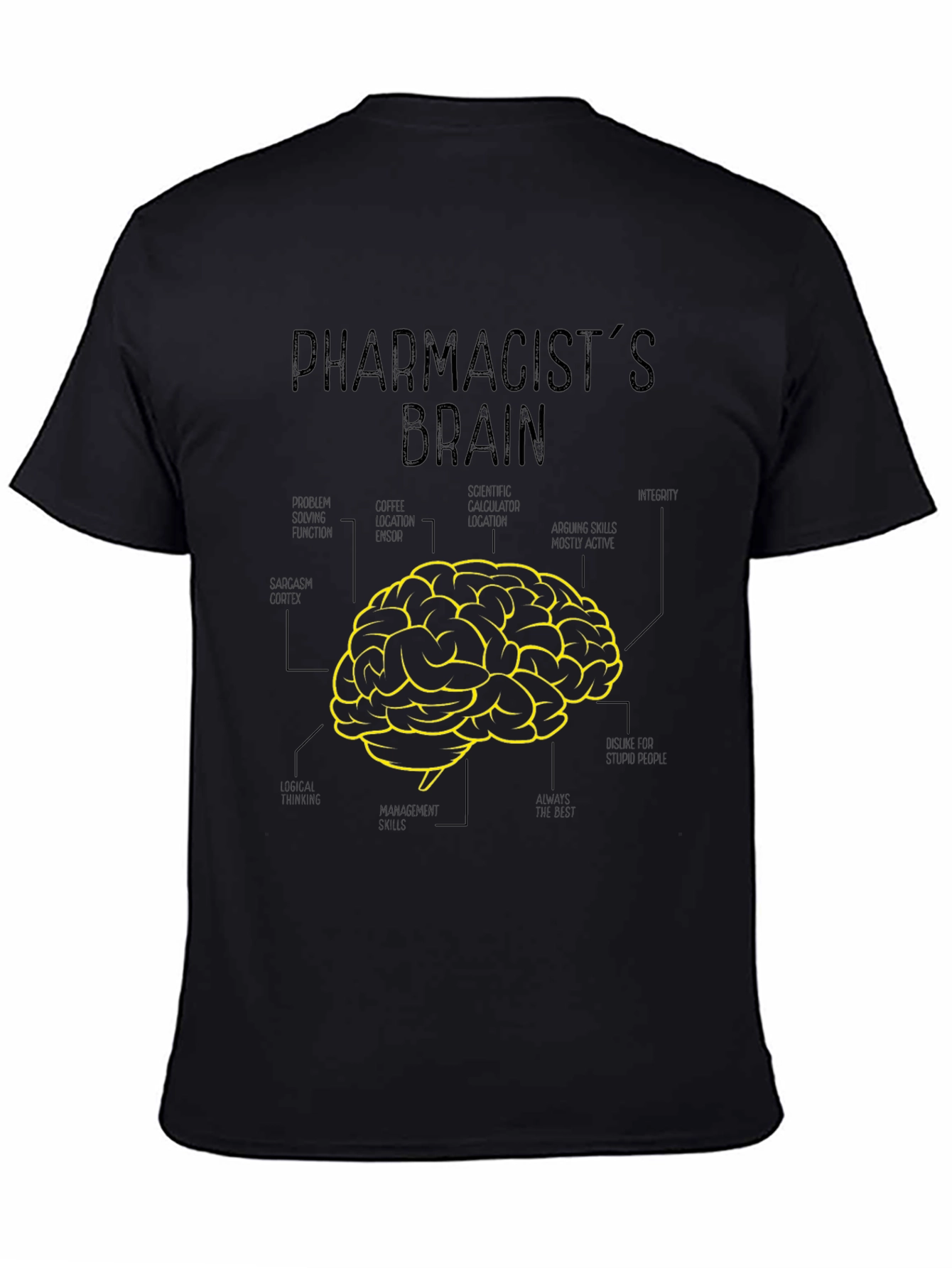 Pharmacists Brain T-Shirt Funny Gift