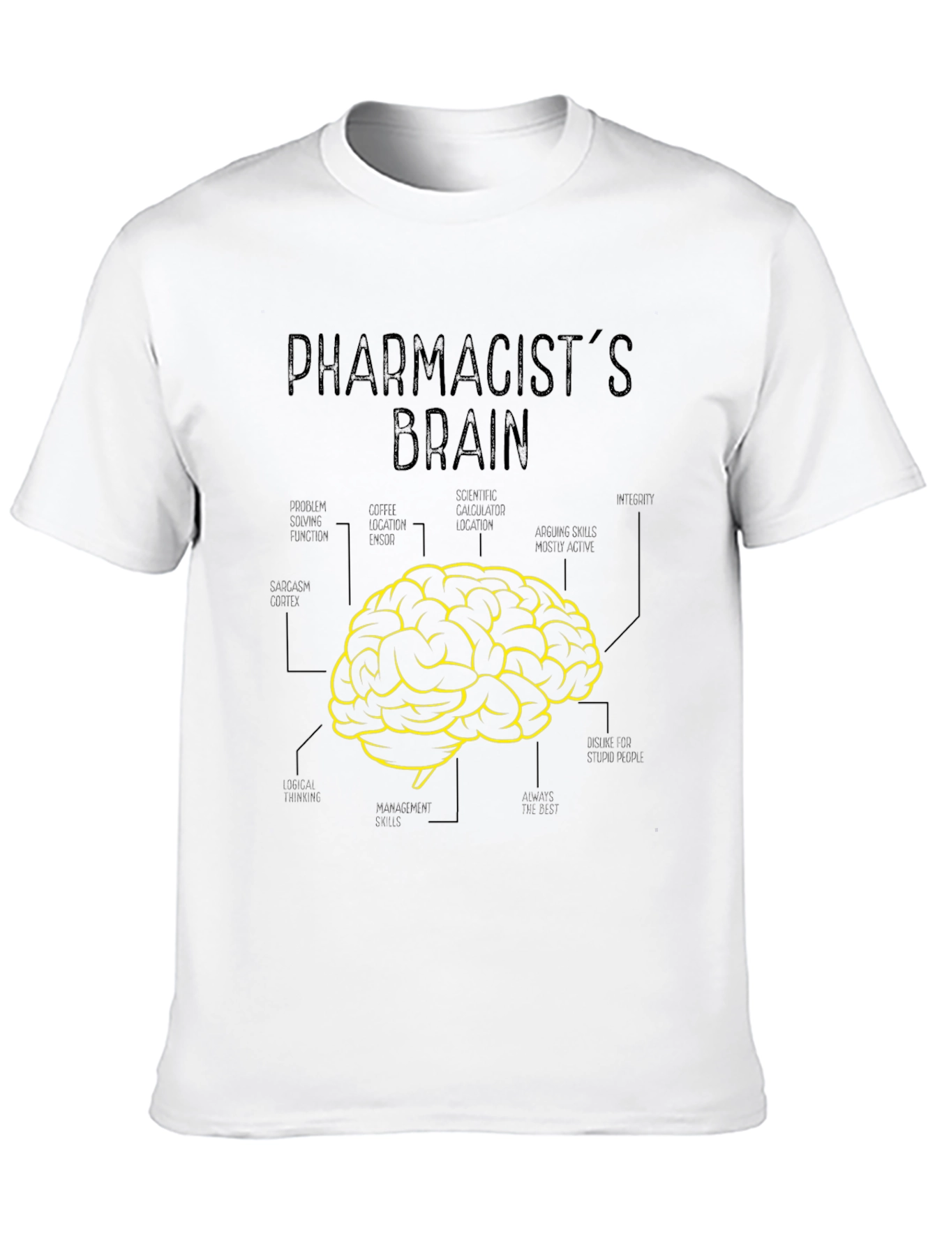 Pharmacists Brain T-Shirt Funny Gift