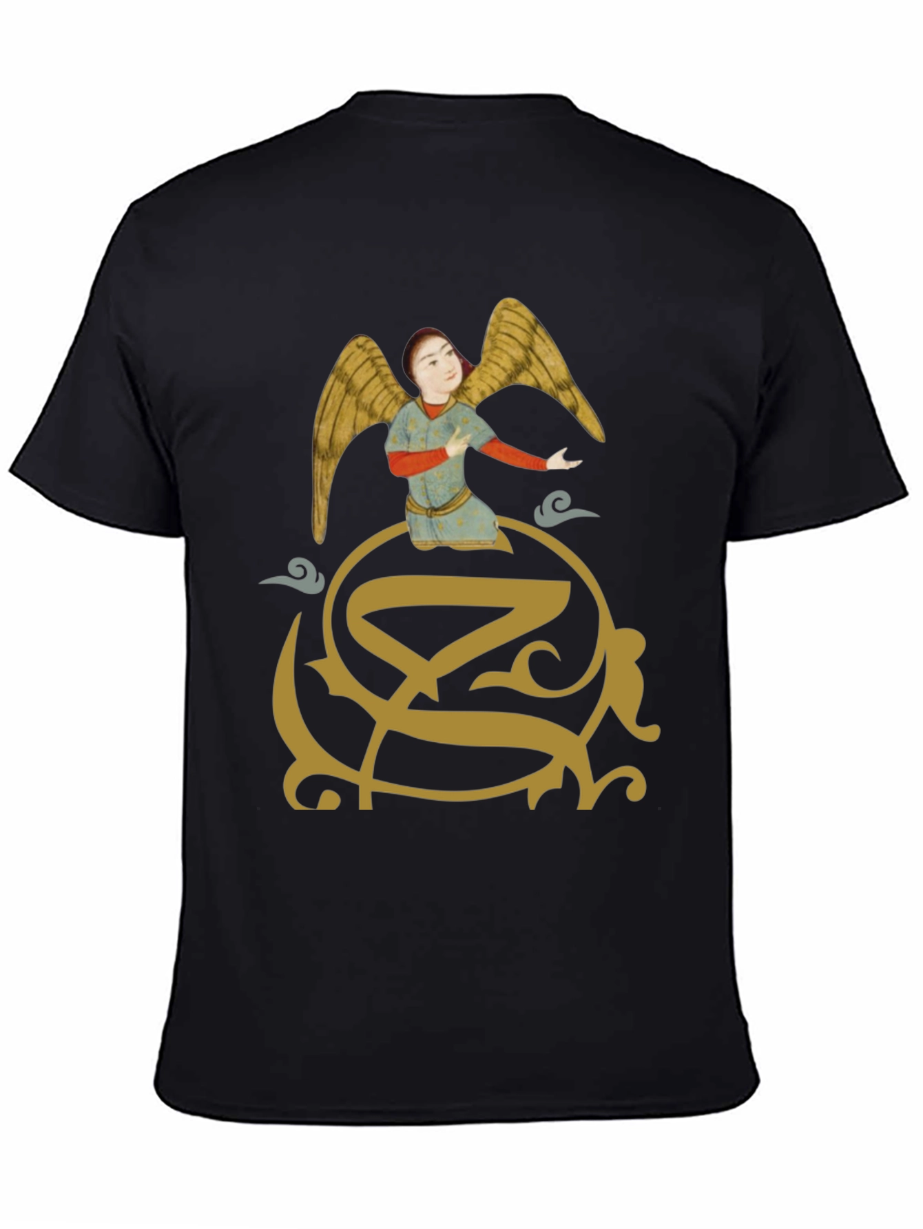 Angel Graphic Print T-Shirt - Unique Design