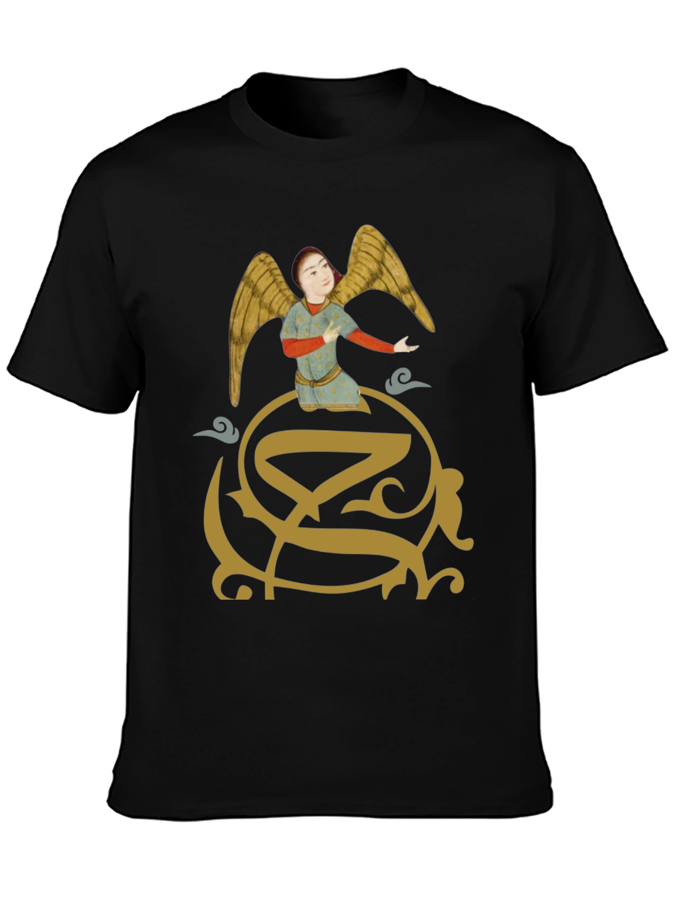 Angel Graphic Print T-Shirt - Unique Design