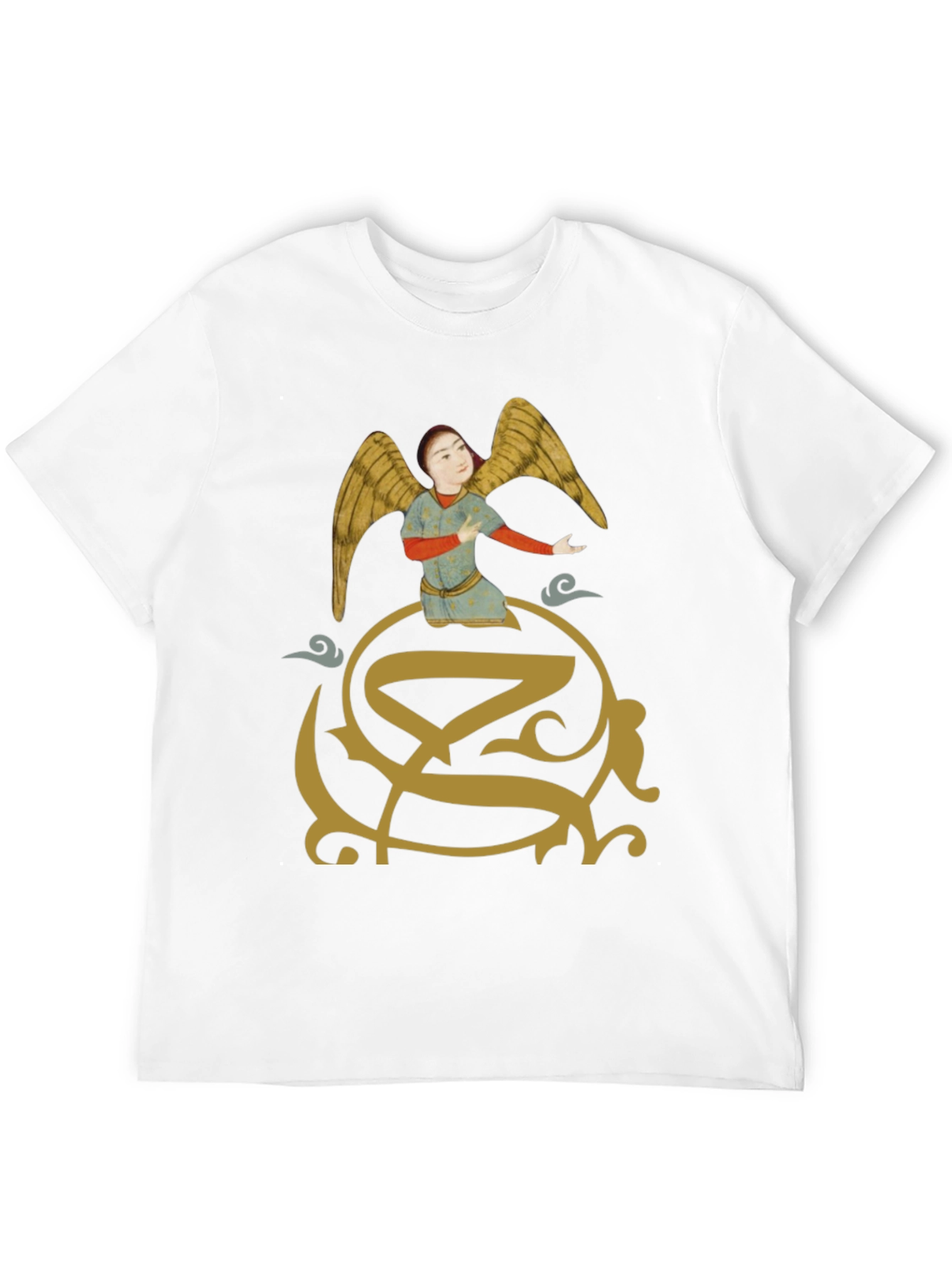 Angel Graphic Print T-Shirt - Unique Design