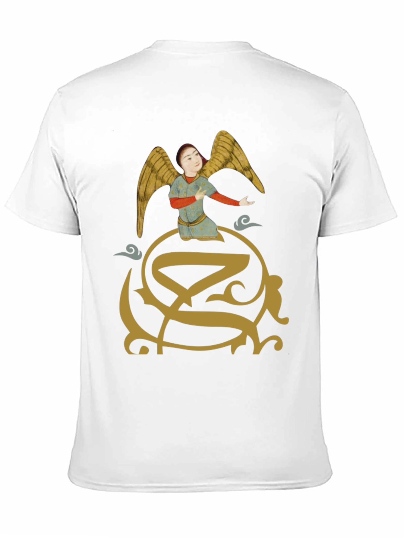 Angel Graphic Print T-Shirt - Unique Design