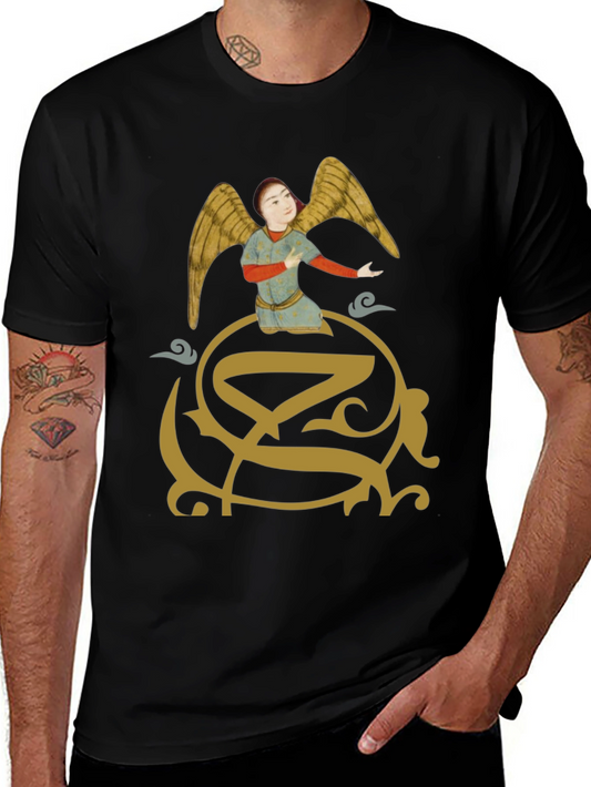 Angel Graphic Print T-Shirt - Unique Design
