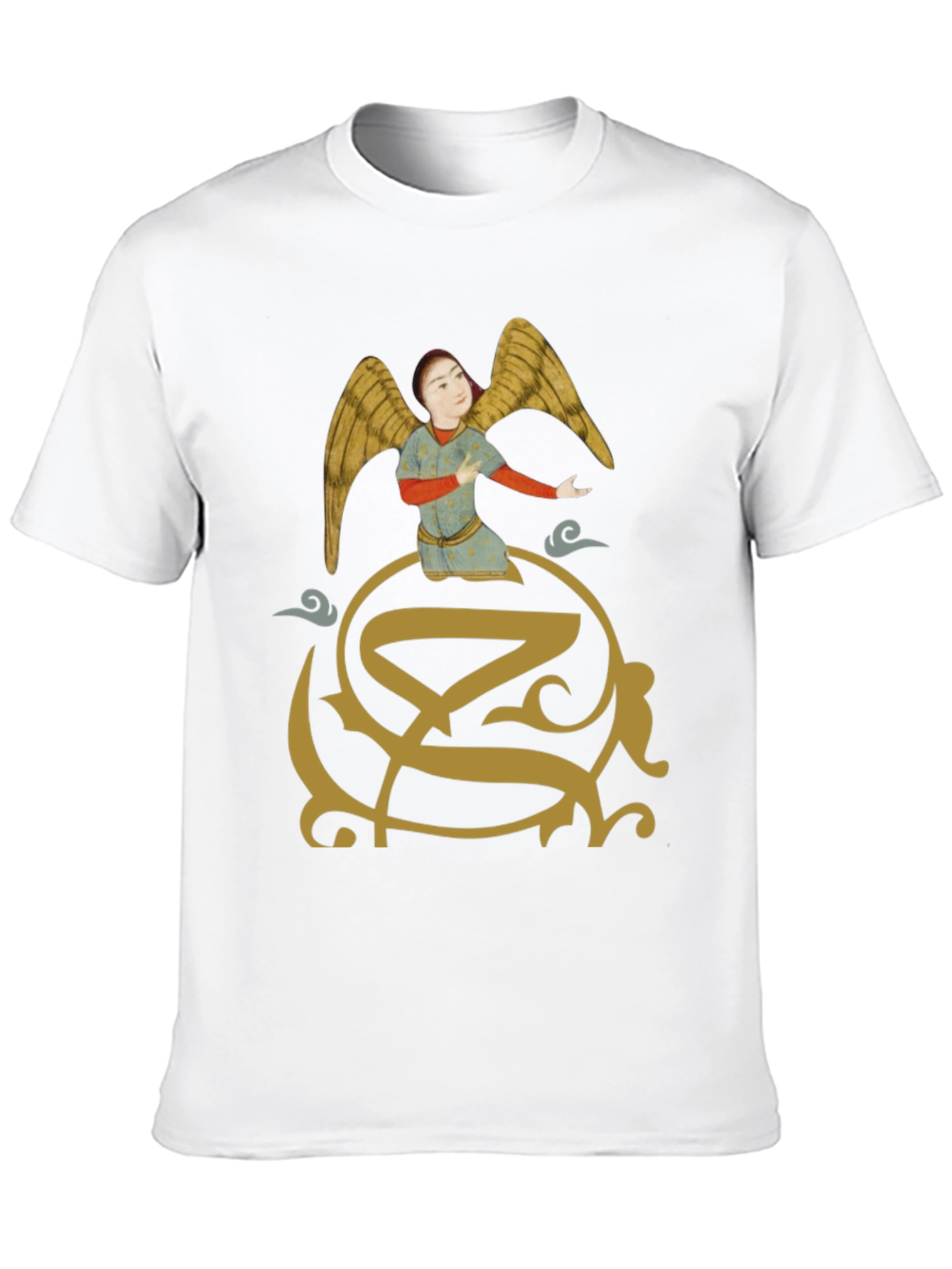 Angel Graphic Print T-Shirt - Unique Design