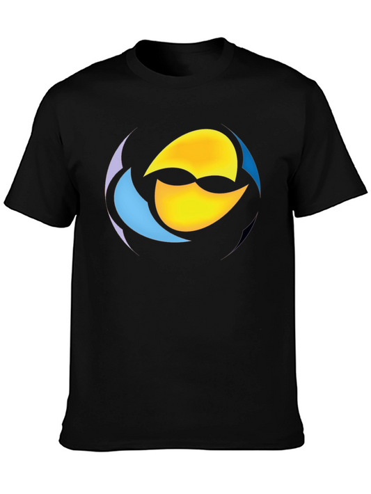 Abstract Graphic Black T-Shirt
