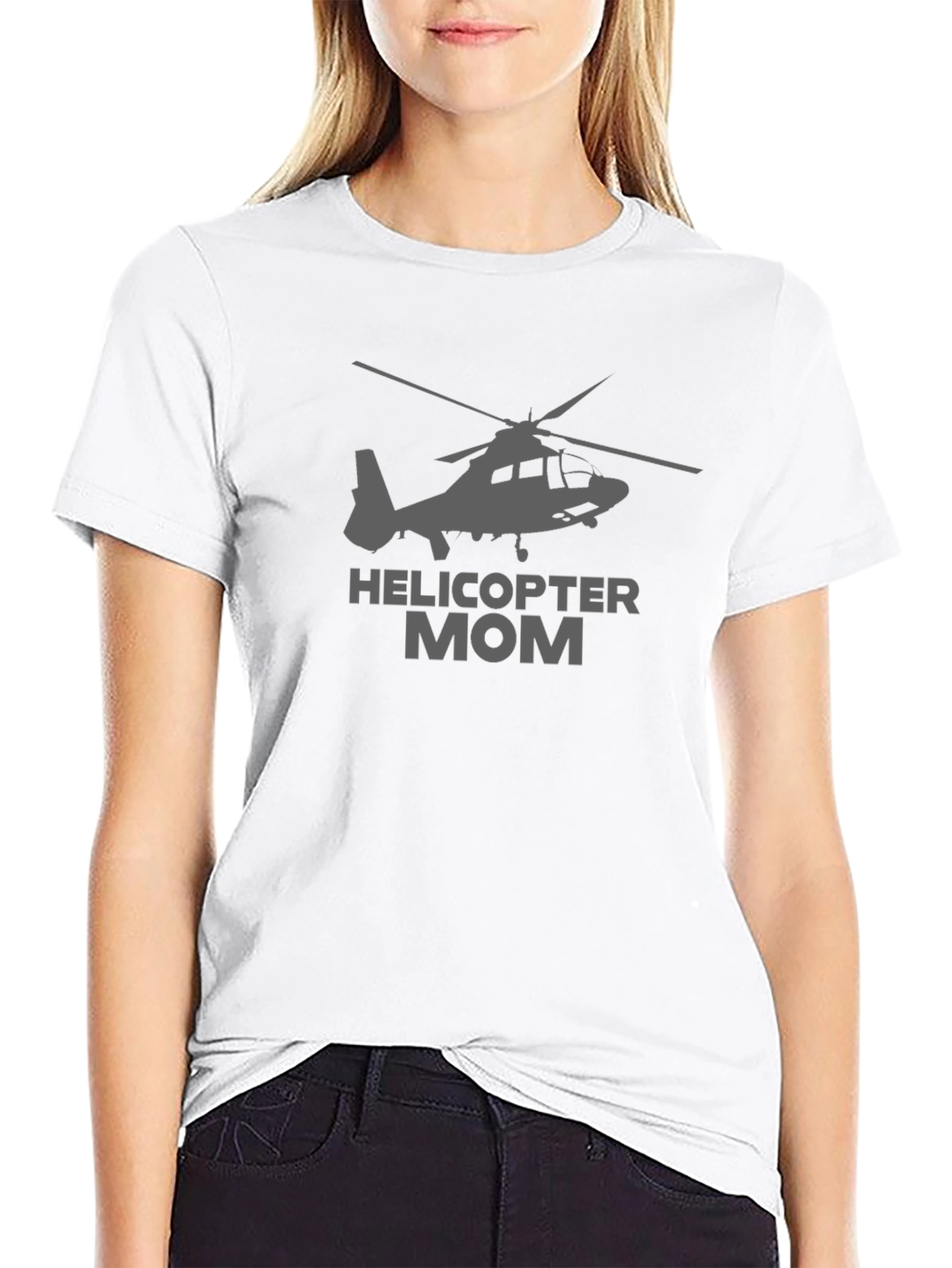 Helicopter Mom Graphic Tee - Black